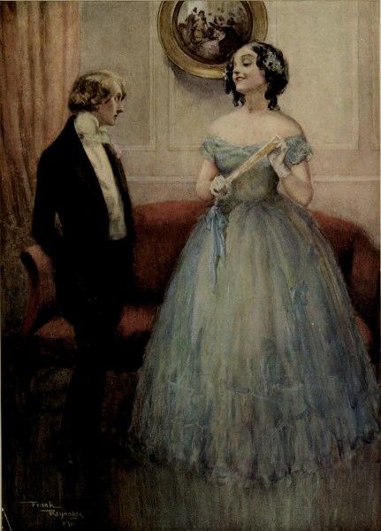 The eldest Miss Larkins from David Copperfield art by Frank Reynolds