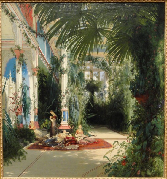 The Interior of the Palm House on the Pfaueninsel near Potsdam, 1834, by Carl Blechen - Art Institute of Chicago - DSC09556