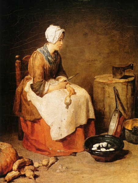 The kitchen maid by Jean-Baptiste Simeon