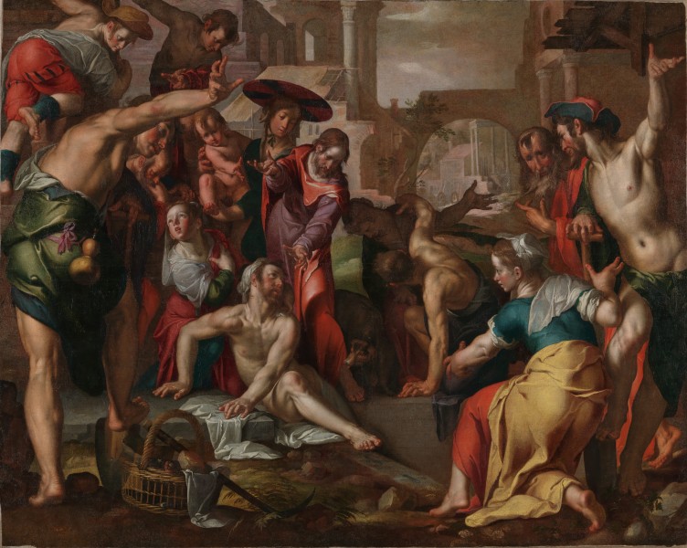 The Raising of Lazarus, c. 1605-10, Joachim Wtewael