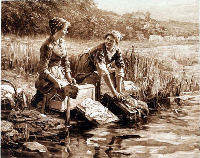 The Washerwomen by Ridgway Knight