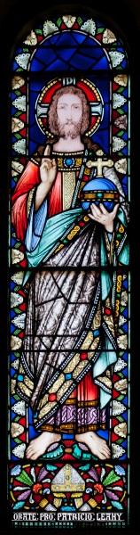 Thurles Cathedral Ambulatory Window 09 Salvator Mundi 2012 09 06