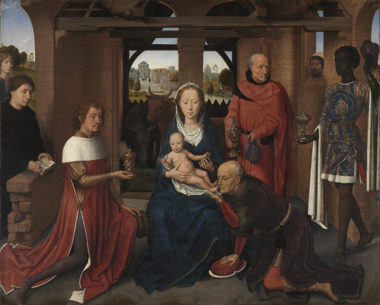 Triptych of Jan Floreins, central panel - Memling