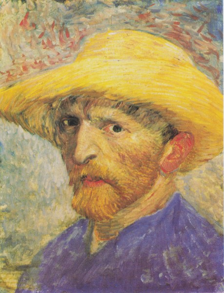 Van Gogh - Selbstbildnis mit Strohhut2