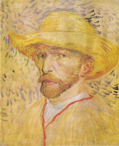 Van Gogh - Selbstbildnis mit Strohhut3