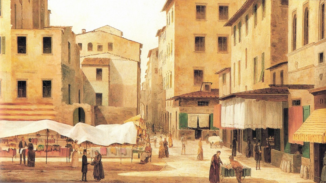 View of Ancient Florence by Fabio Borbottoni 1820-1902 (11)
