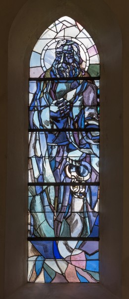 Villach Sankt Leonhard Pfarrkirche hl. Leonhard Mosaikfenster 24092018 4767