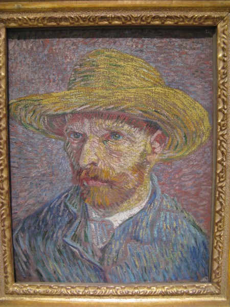 Vincent van Gogh-Self-Portrait with Straw Hat-Metropolitan Museum of Art