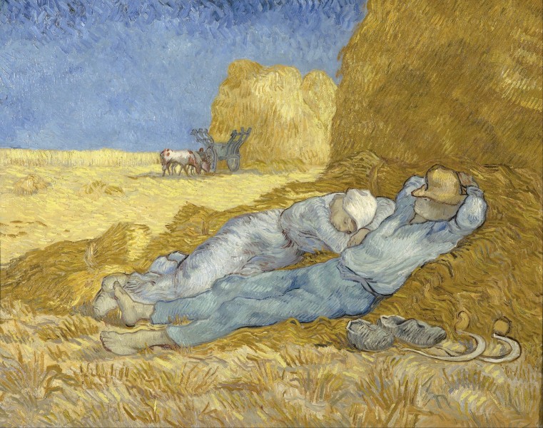 Vincent van Gogh - The siesta (after Millet) - Google Art Project