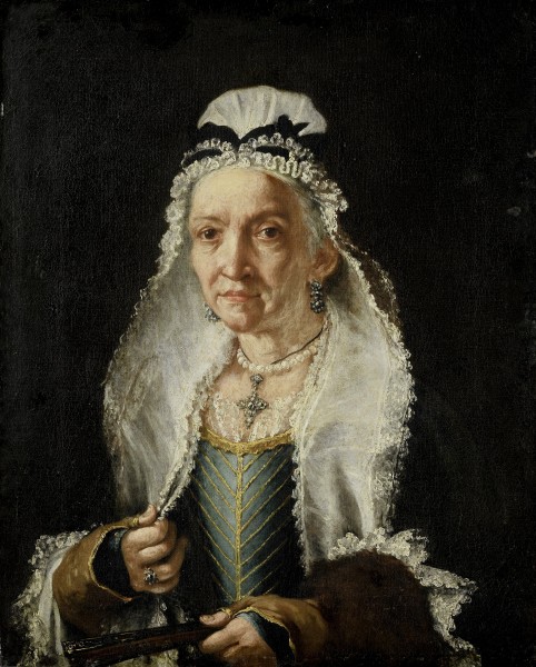 Vittore Ghislandi - Portret van een oude dame