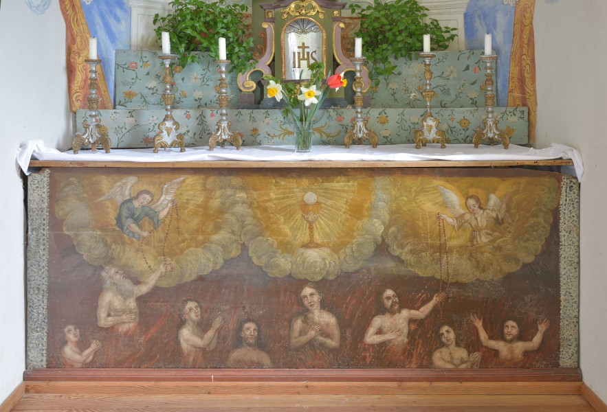 Wöhrerkapelle Altar Detail Arme Seelen