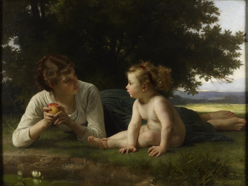 William-Adolphe Bouguereau - Tentation (1880)