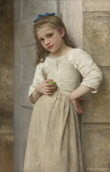 William-Adolphe Bouguereau - Yvonne sur le pas de la porte (1901)