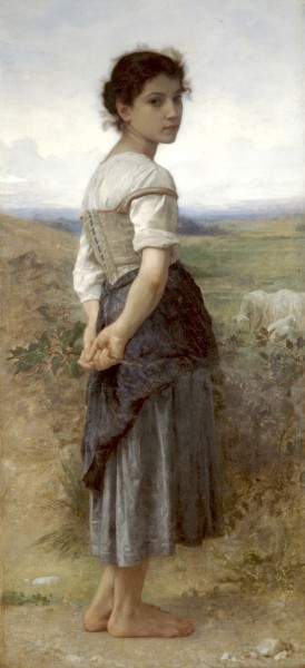 William-Adolphe Bouguereau (1825-1905) - The Young Shepherdess (1885)