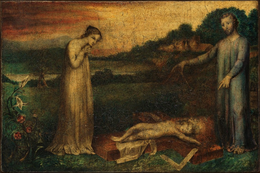 William Blake object 14 Butlin 410 The Christ Child Asleep on a Cross