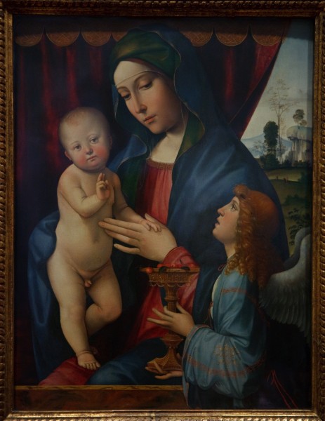 WLA cma Madonna and Child with Angel 1495-1500