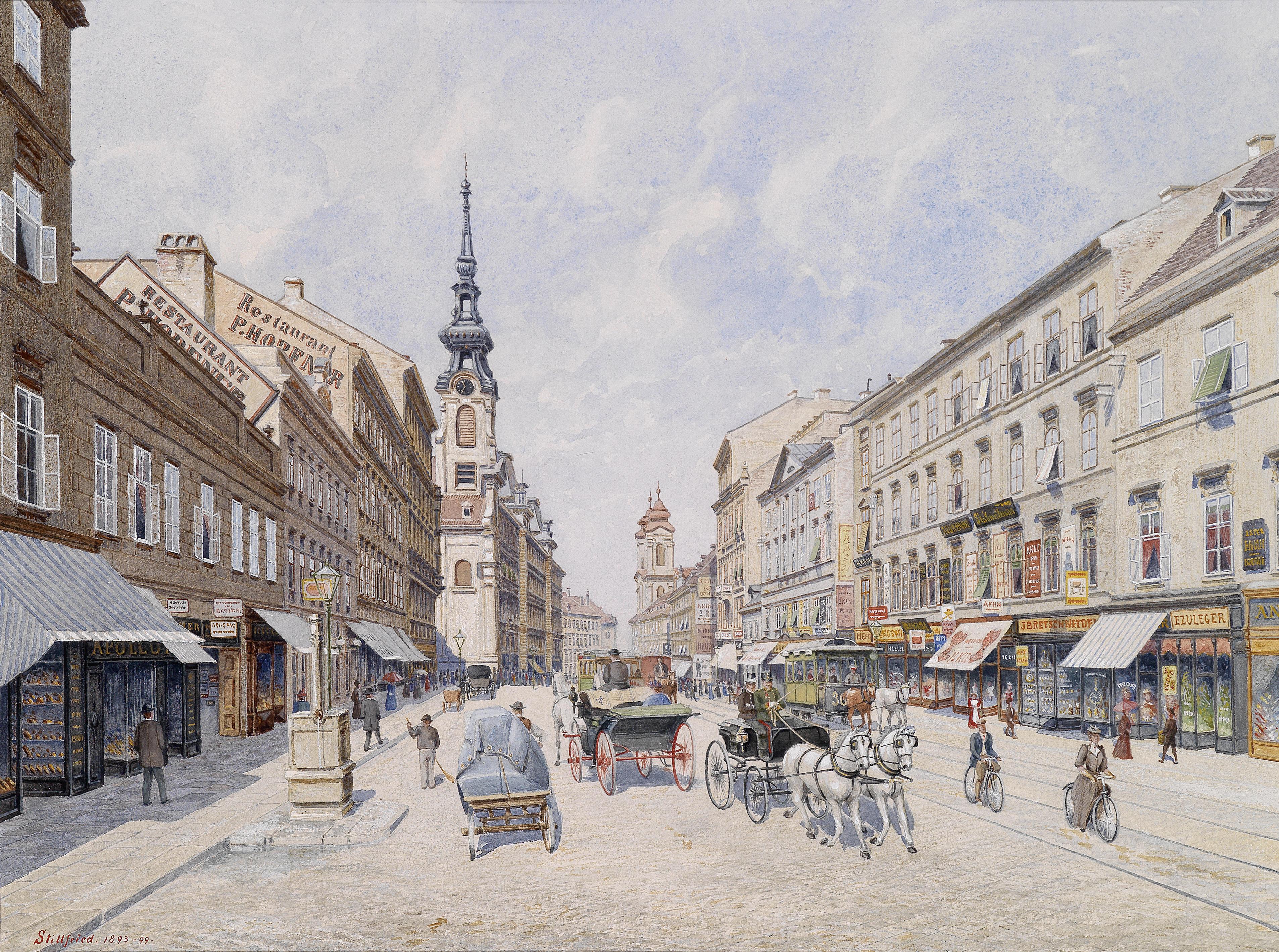 Raimund von Stillfried-Rathenitz Innere Mariahilferstraße 1890s