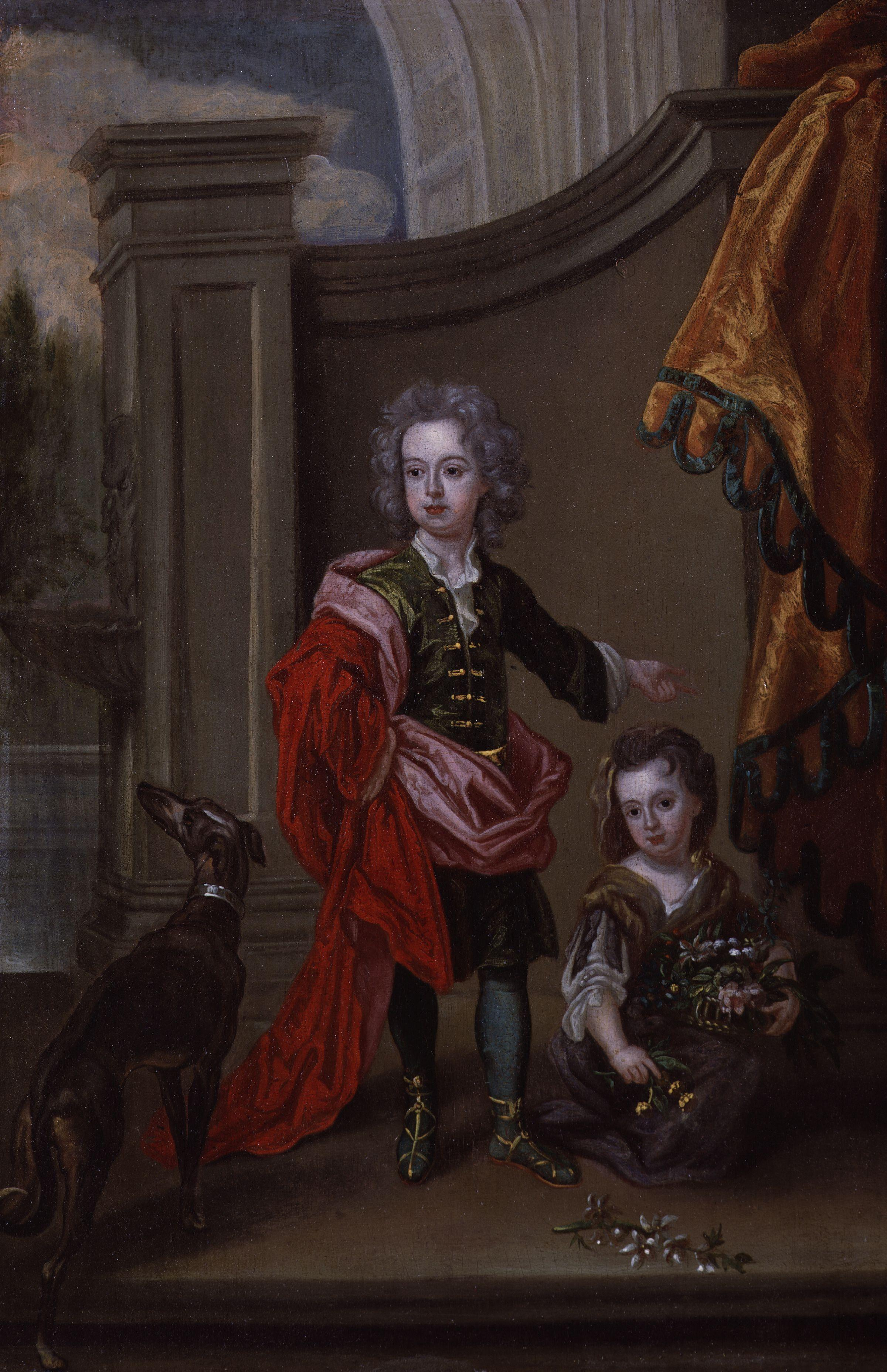 Richard Boyle, 3rd Earl of Burlington and 4th Earl of Cork; Lady Jane Boyle by Sir Godfrey Kneller, Bt