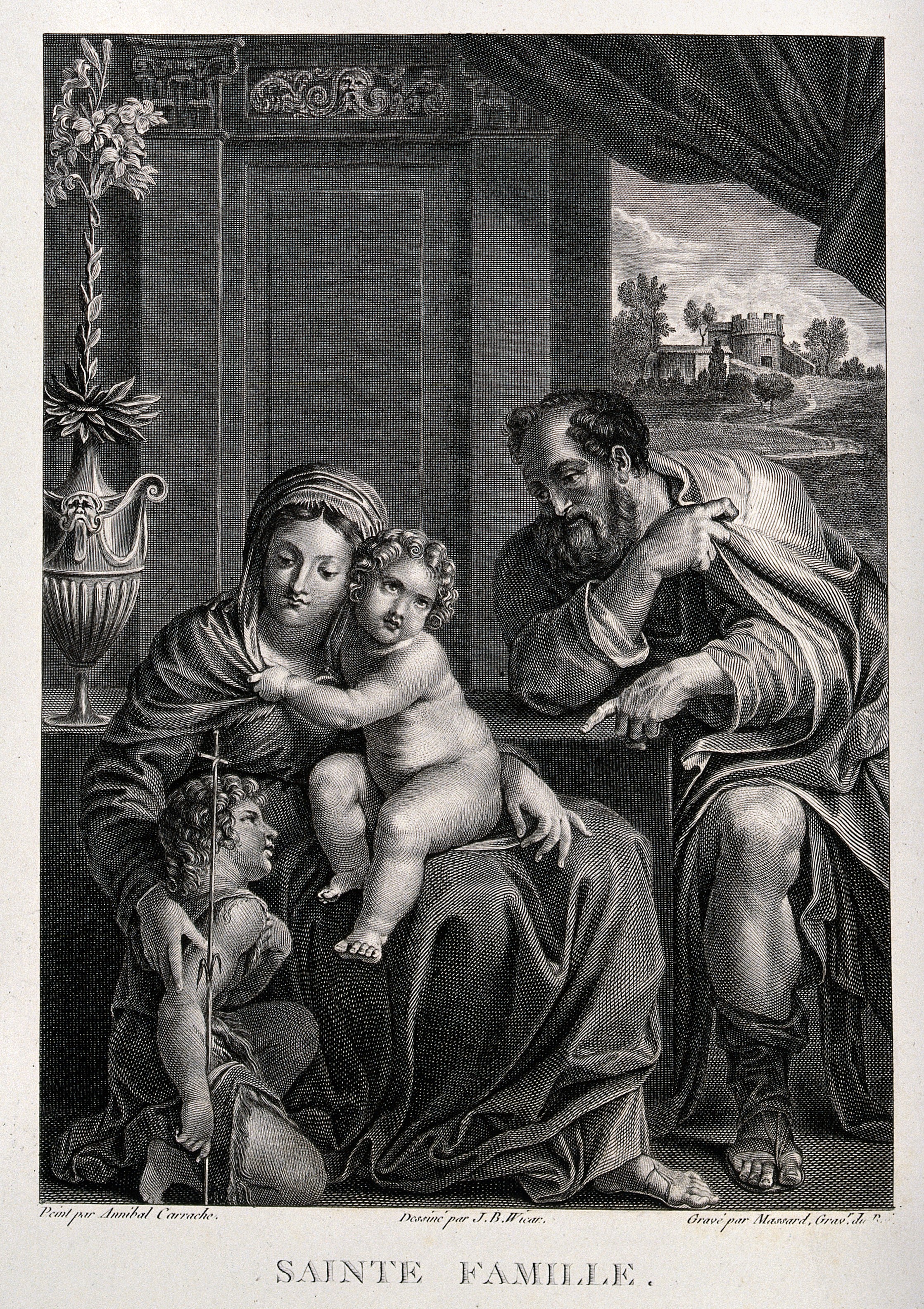 Saint Mary (the Blessed Virgin) and Saint Joseph with the Ch Wellcome V0033899