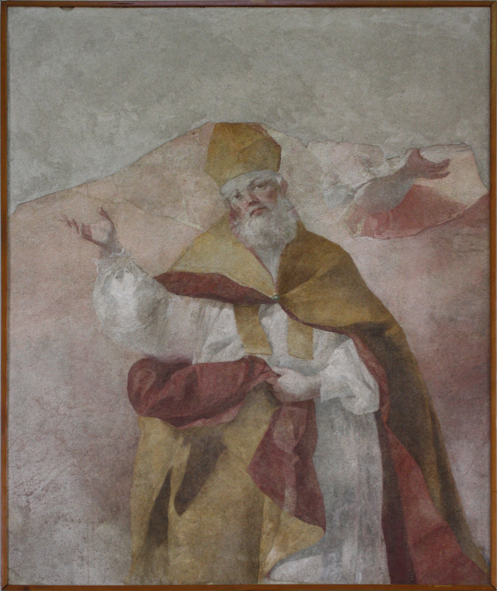 Sant'Ambrogio, affresco di Biagio Bellotti