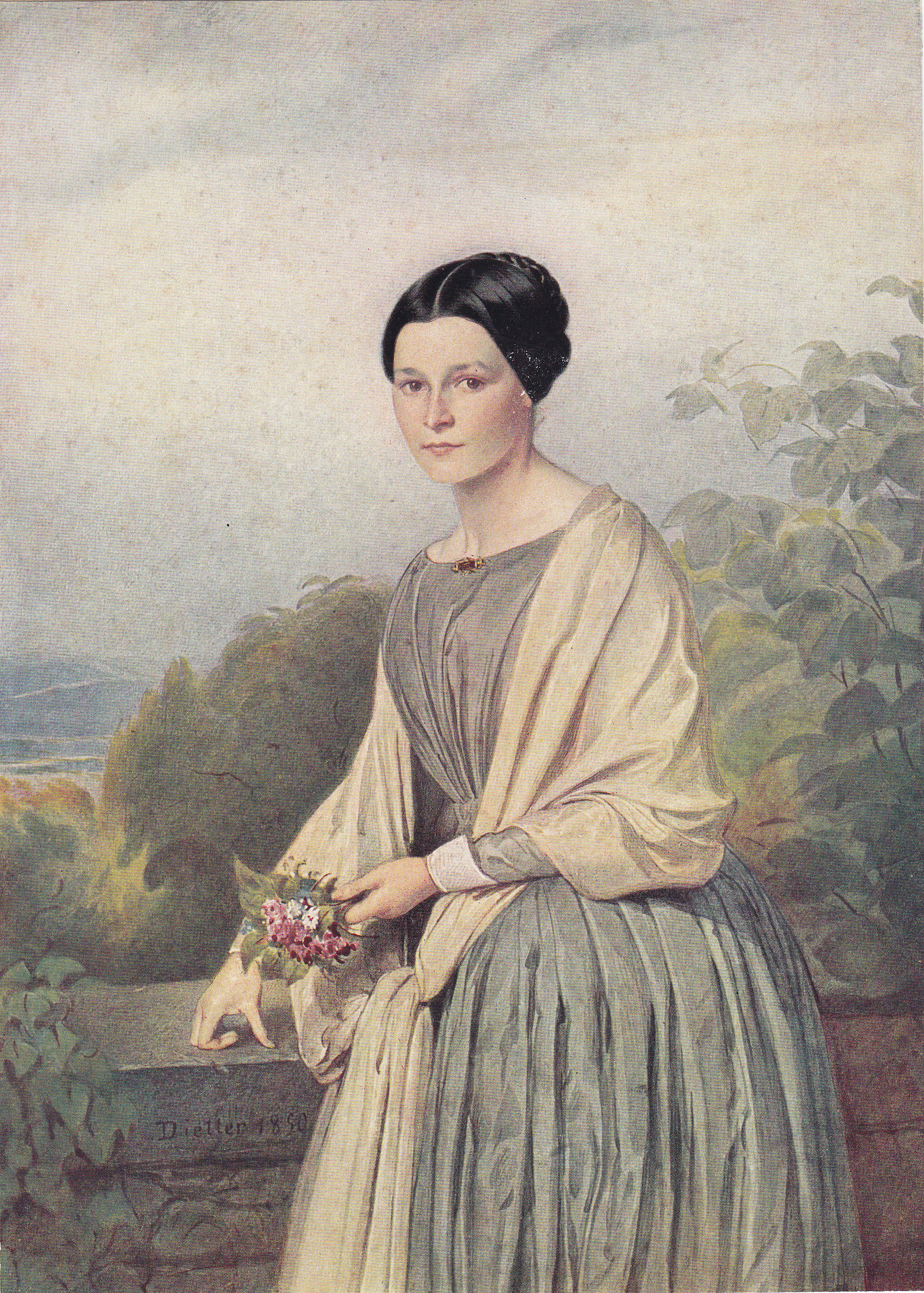 Sarasin-Sauvain-Elisabeth-(1815-1886)-Ehefrau-von-Karl-Sarasin-Bild-von-Dietter-1850
