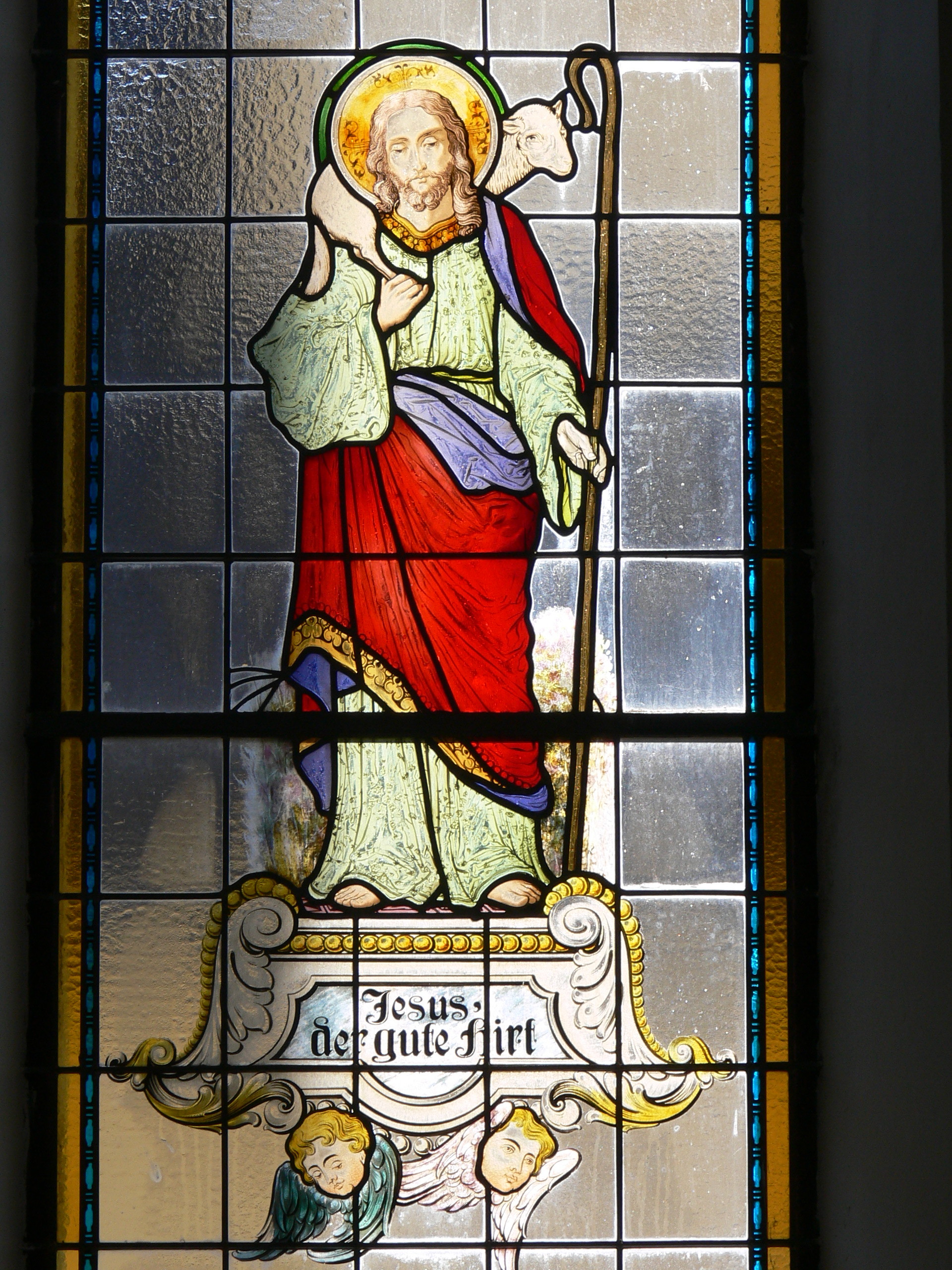 Sarleinsbach Pfarrkirche - Fenster Guter Hirte