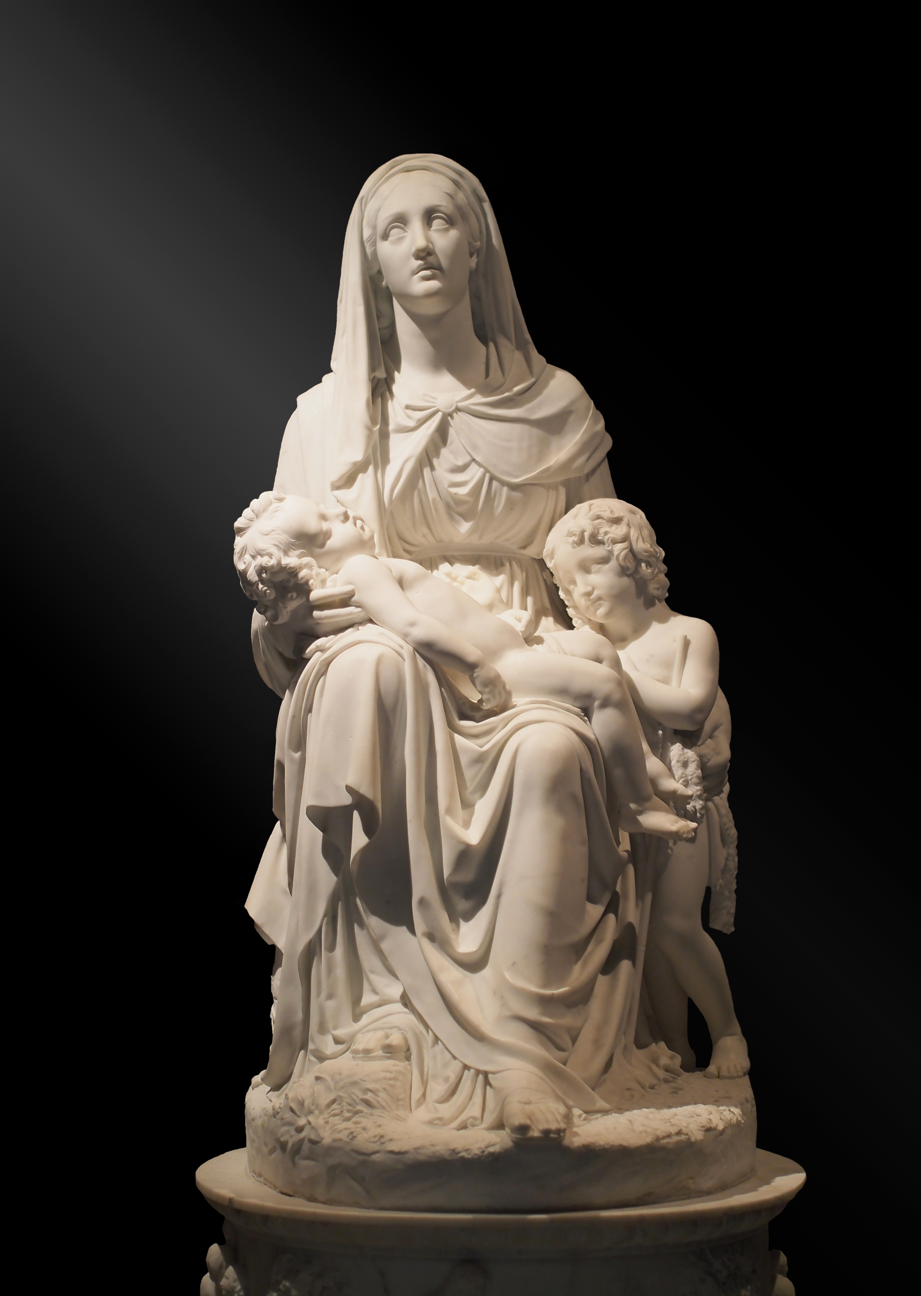 Sculpture of Madonna with child and St John (Kunsthistoriches Museum)