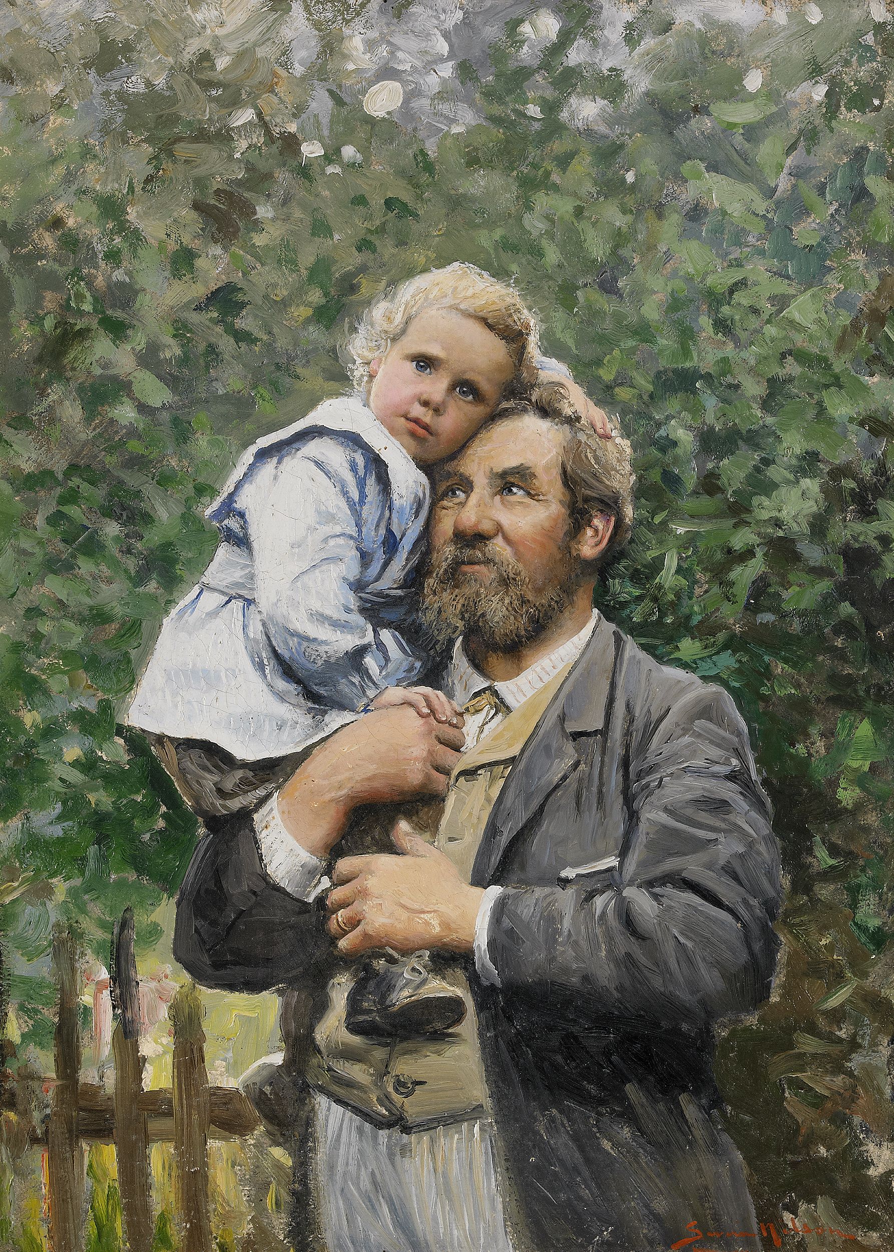 Severin Nilson-I pappas famn