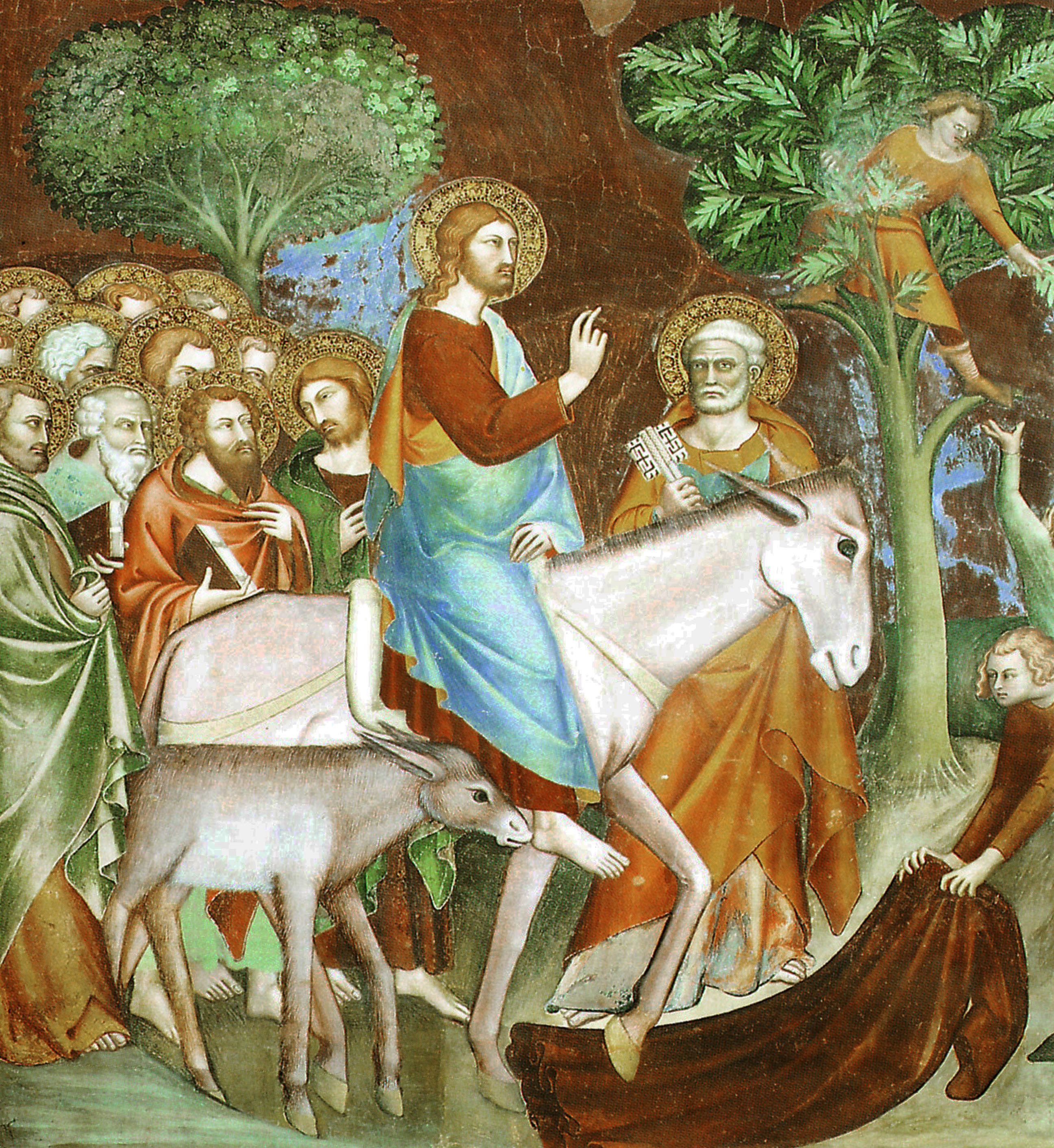 SG NT Jesus rides into Jerusalem, Lippi Memmo