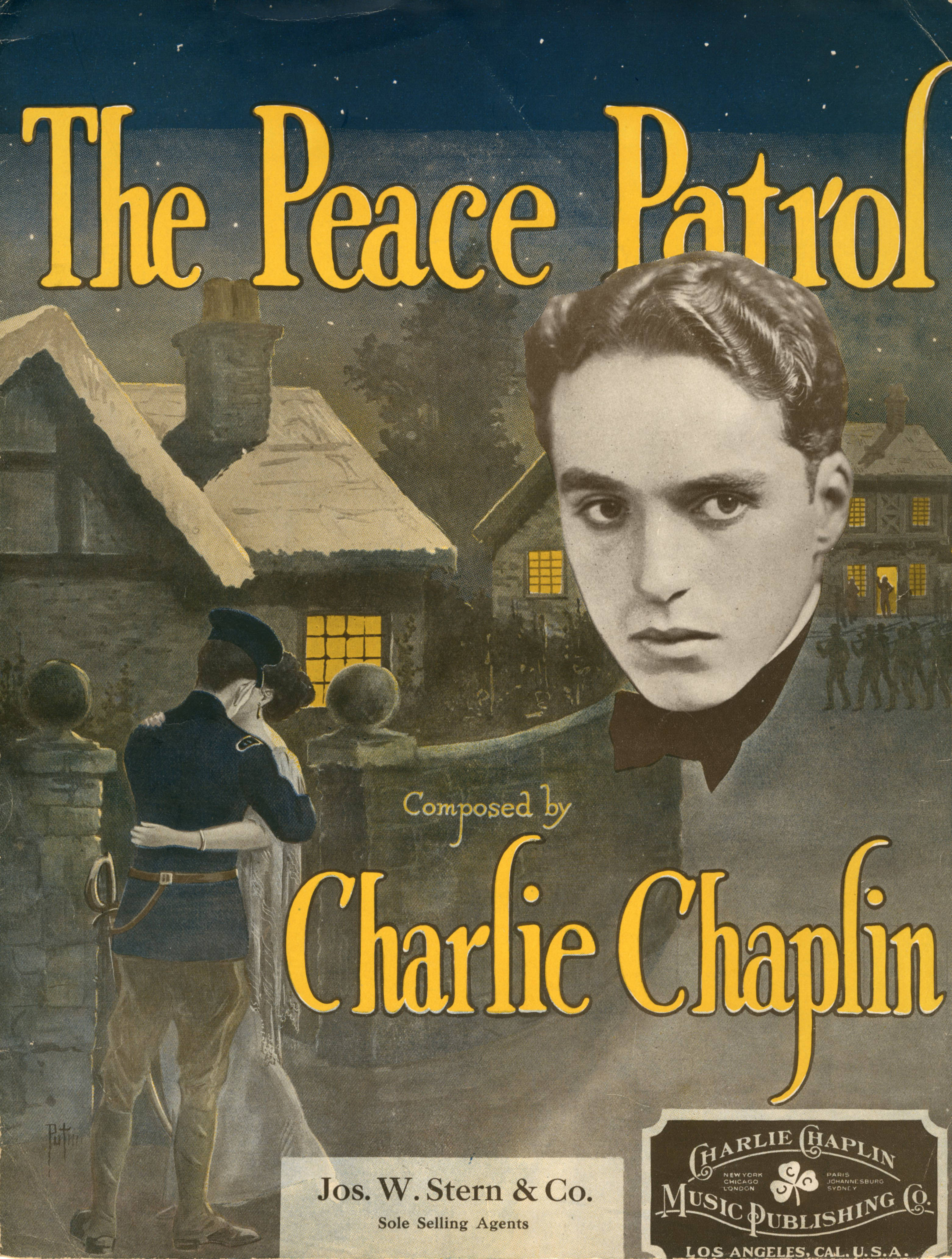 Sheet music cover - THE PEACE PATROL (1916)