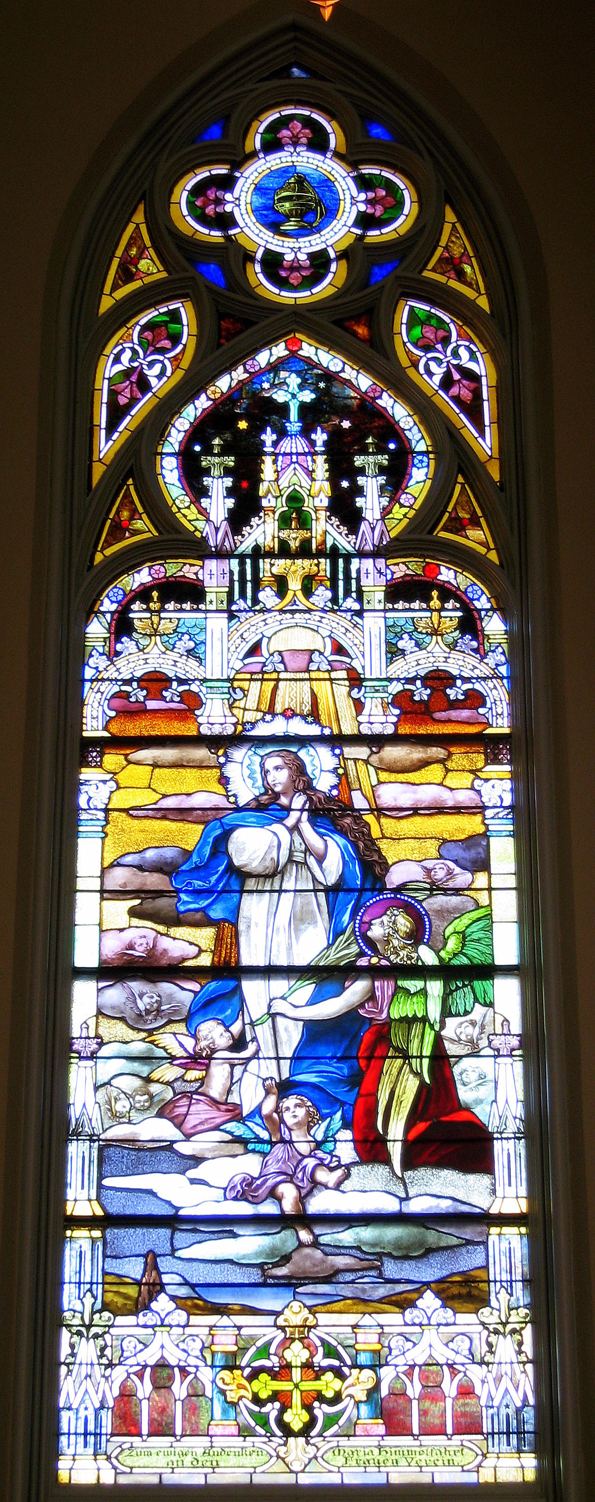 St. Henry - Assumption of Mary stained glass - modified 2