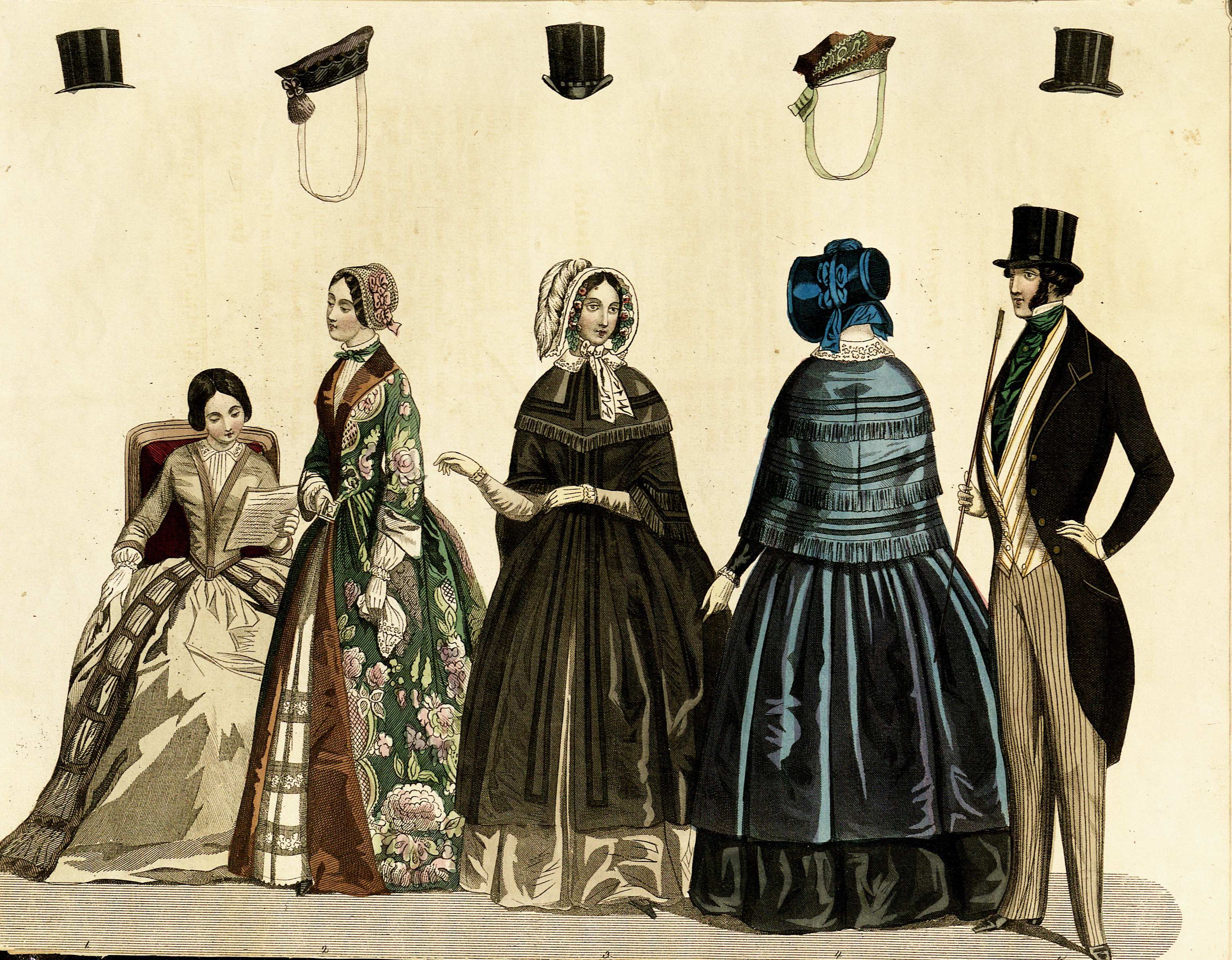 Stockholms mode-journal- Tidskrift för den eleganta werlden 1845, illustration nr 14