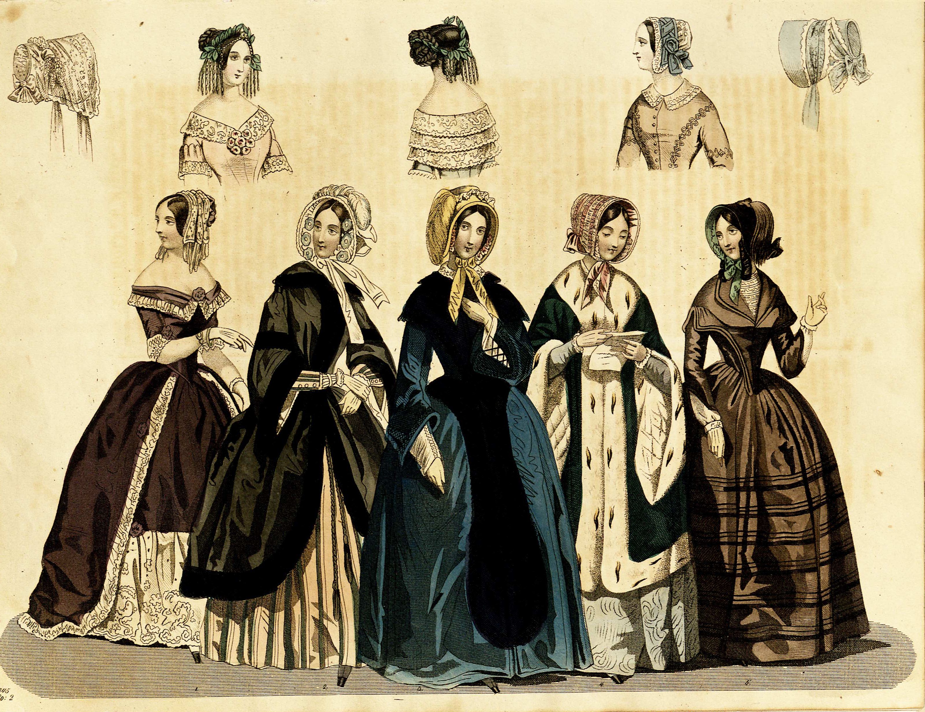 Stockholms mode-journal- Tidskrift för den eleganta werlden 1845, illustration nr 6