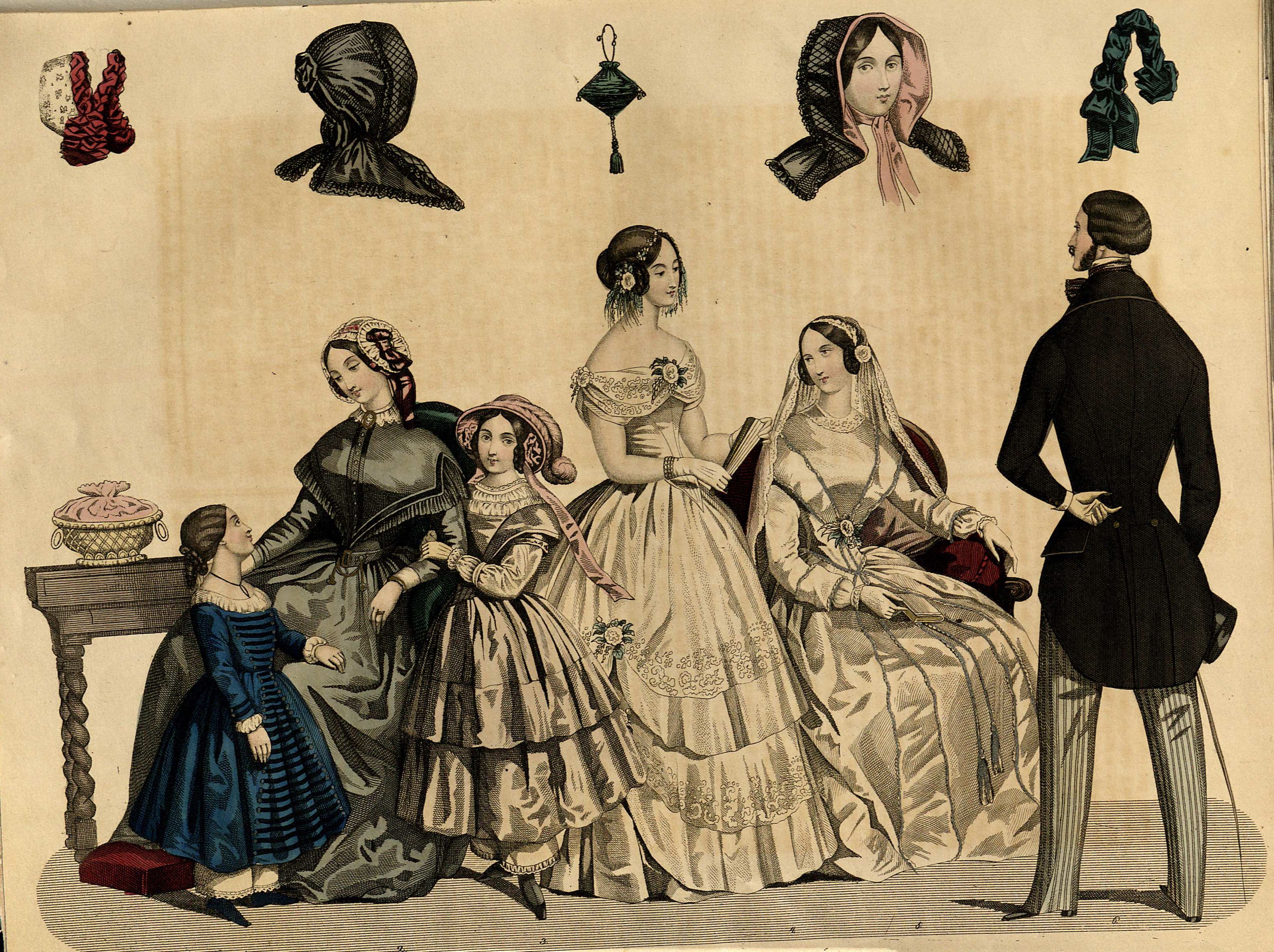 Stockholms mode-journal- Tidskrift för den eleganta werlden 1847, illustration nr 6