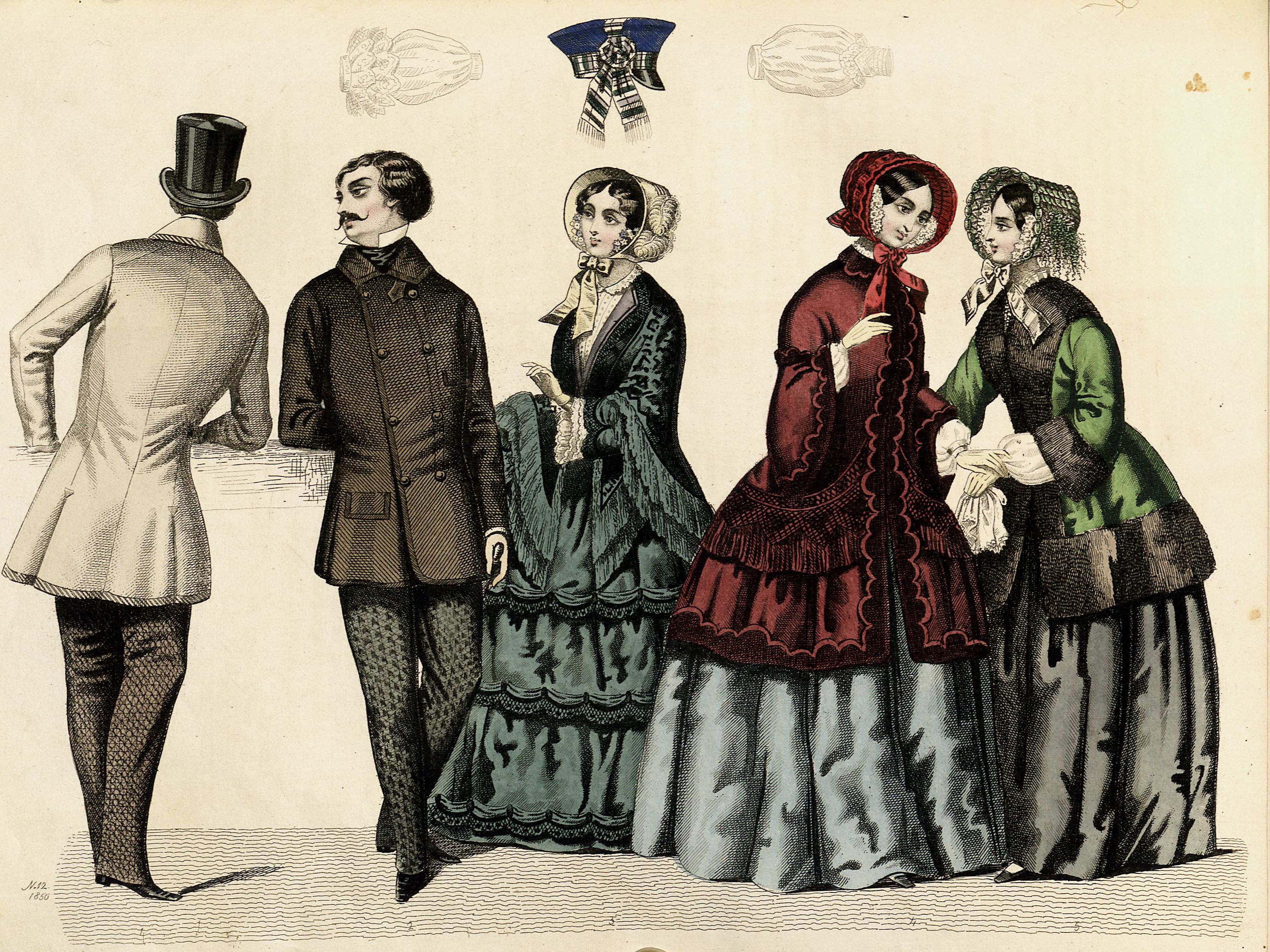 Stockholms mode-journal- Tidskrift för den eleganta werlden 1850, illustration nr 11