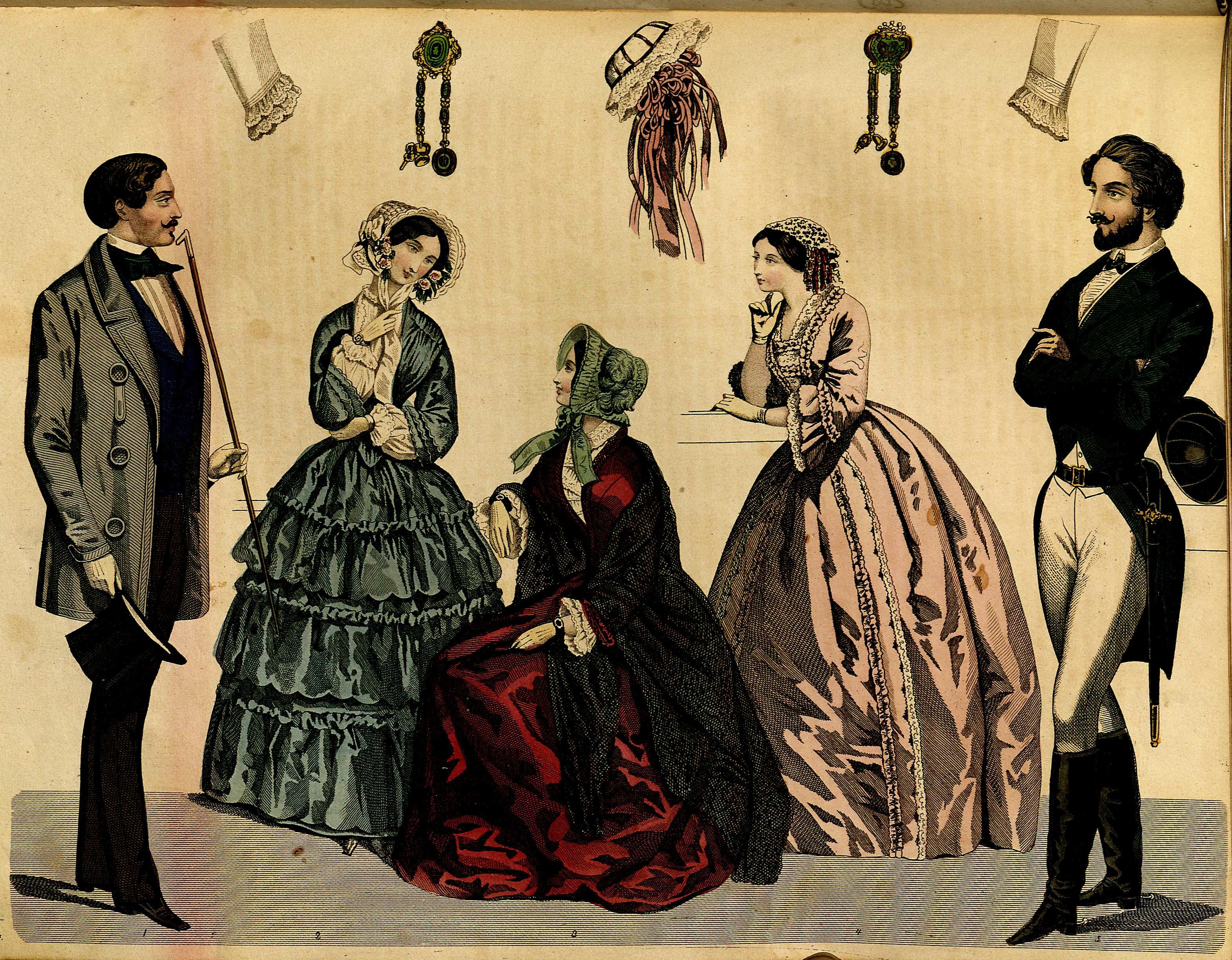 Stockholms mode-journal- Tidskrift för den eleganta werlden 1850, illustration nr 12