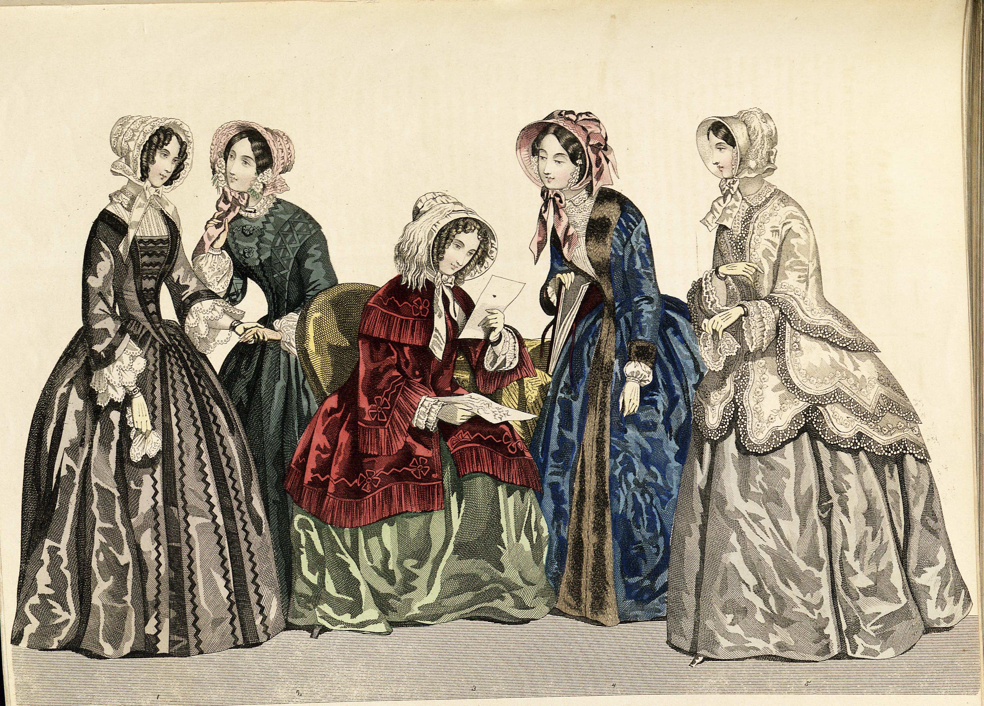 Stockholms mode-journal- Tidskrift för den eleganta werlden 1851, illustration nr 1