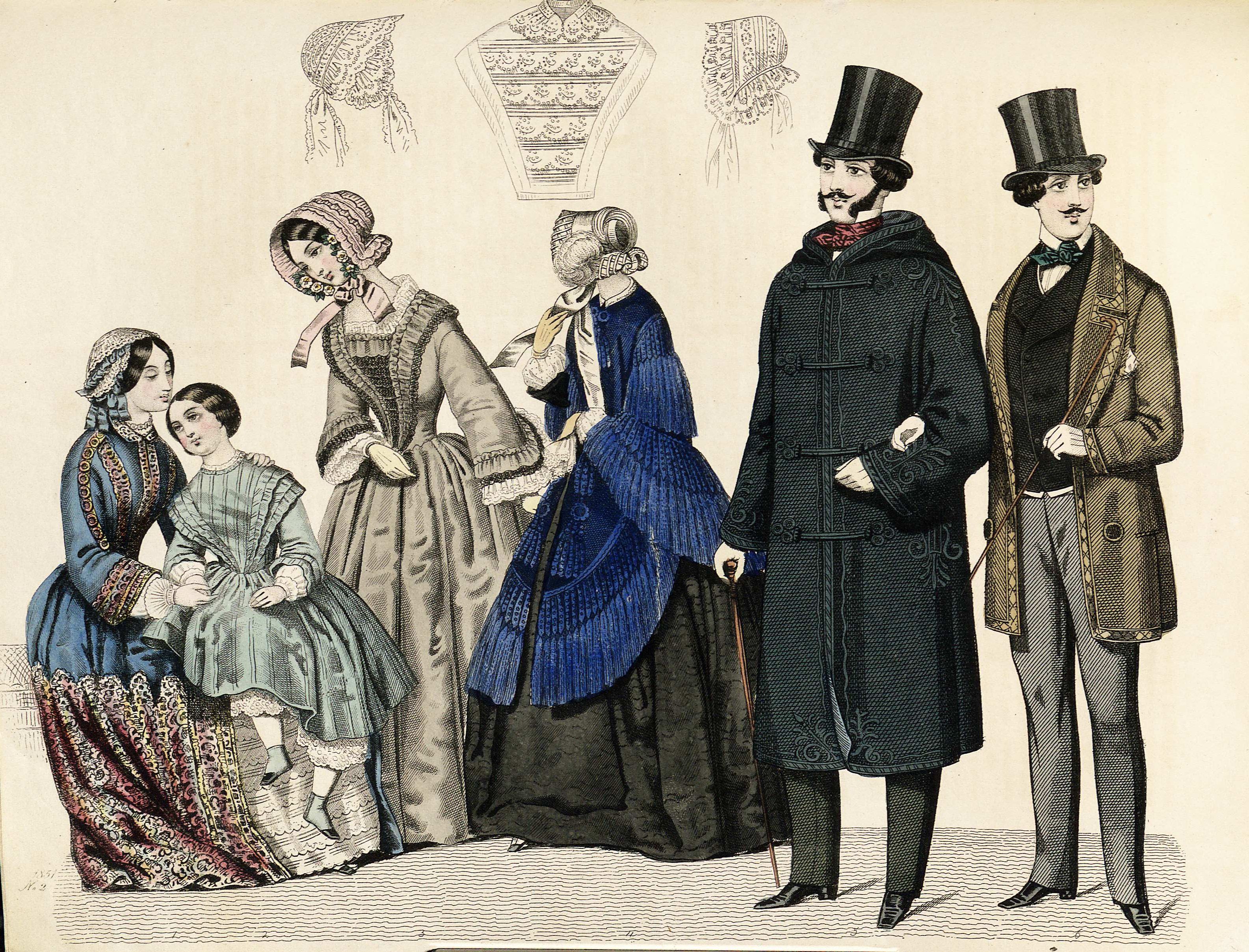 Stockholms mode-journal- Tidskrift för den eleganta werlden 1851, illustration nr 3
