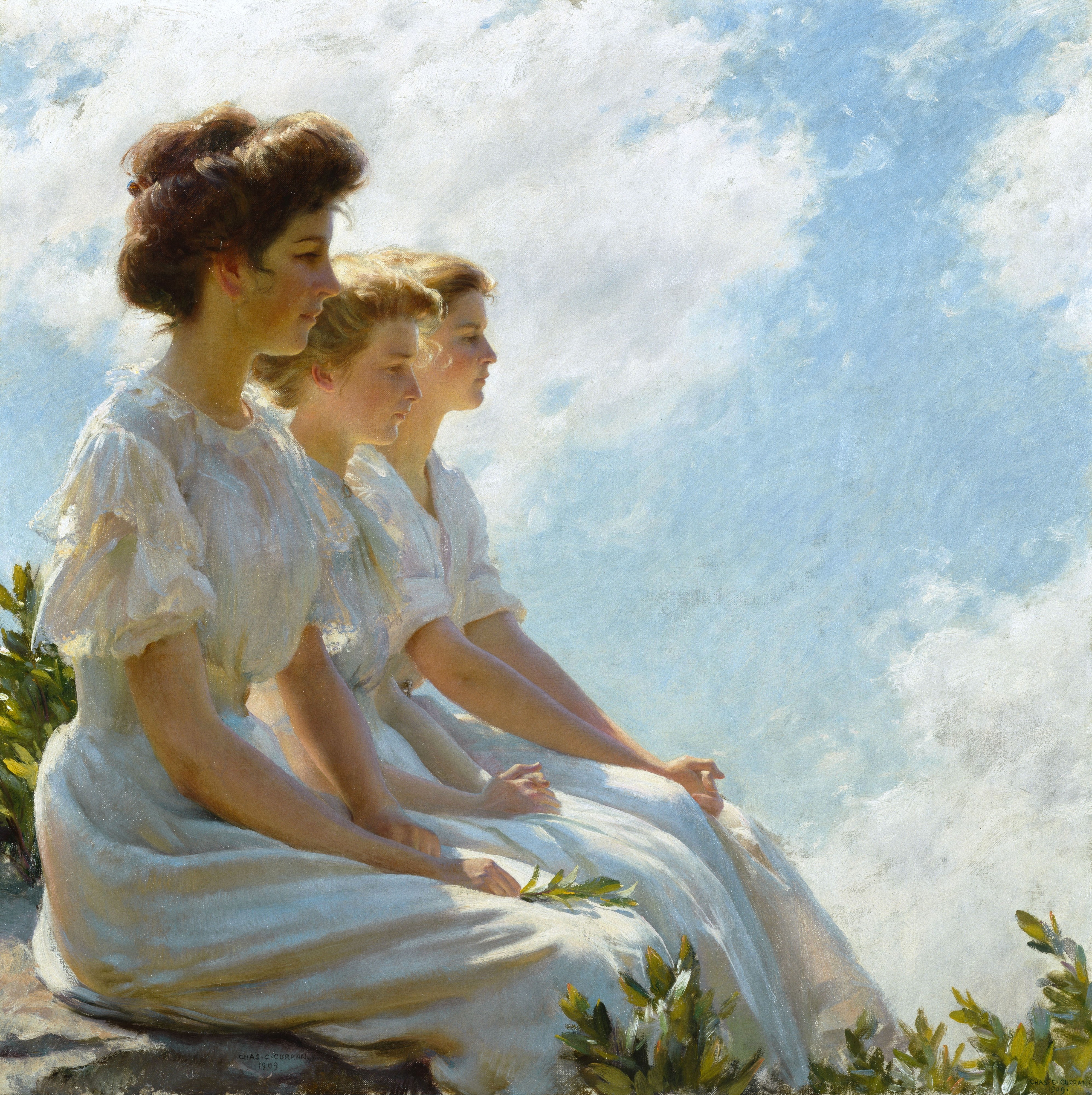Brooklyn Museum - On the Heights - Charles Courtney Curran - overall