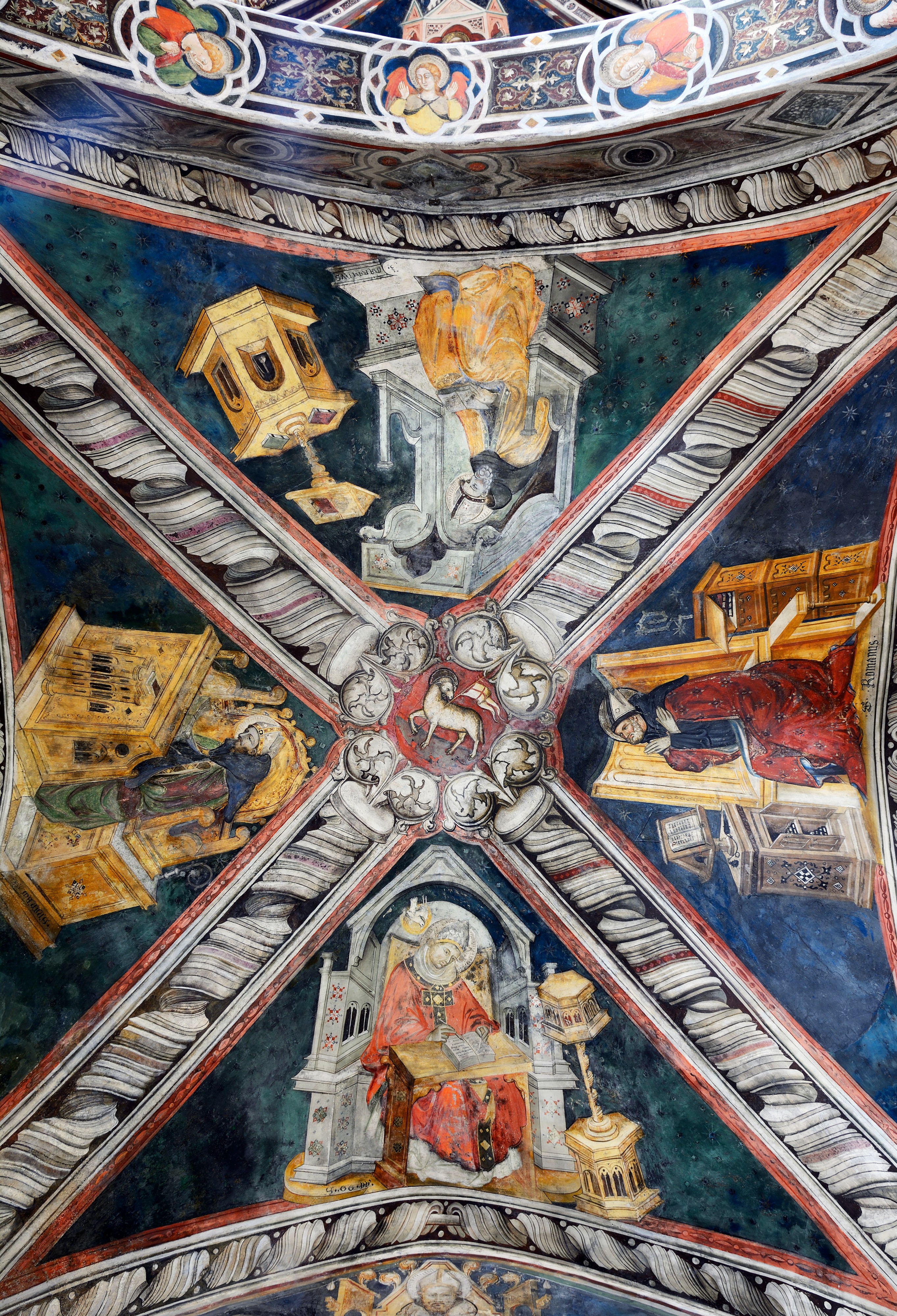 Ceiling of the church in Monastero del Sacro Speco (Subiaco)