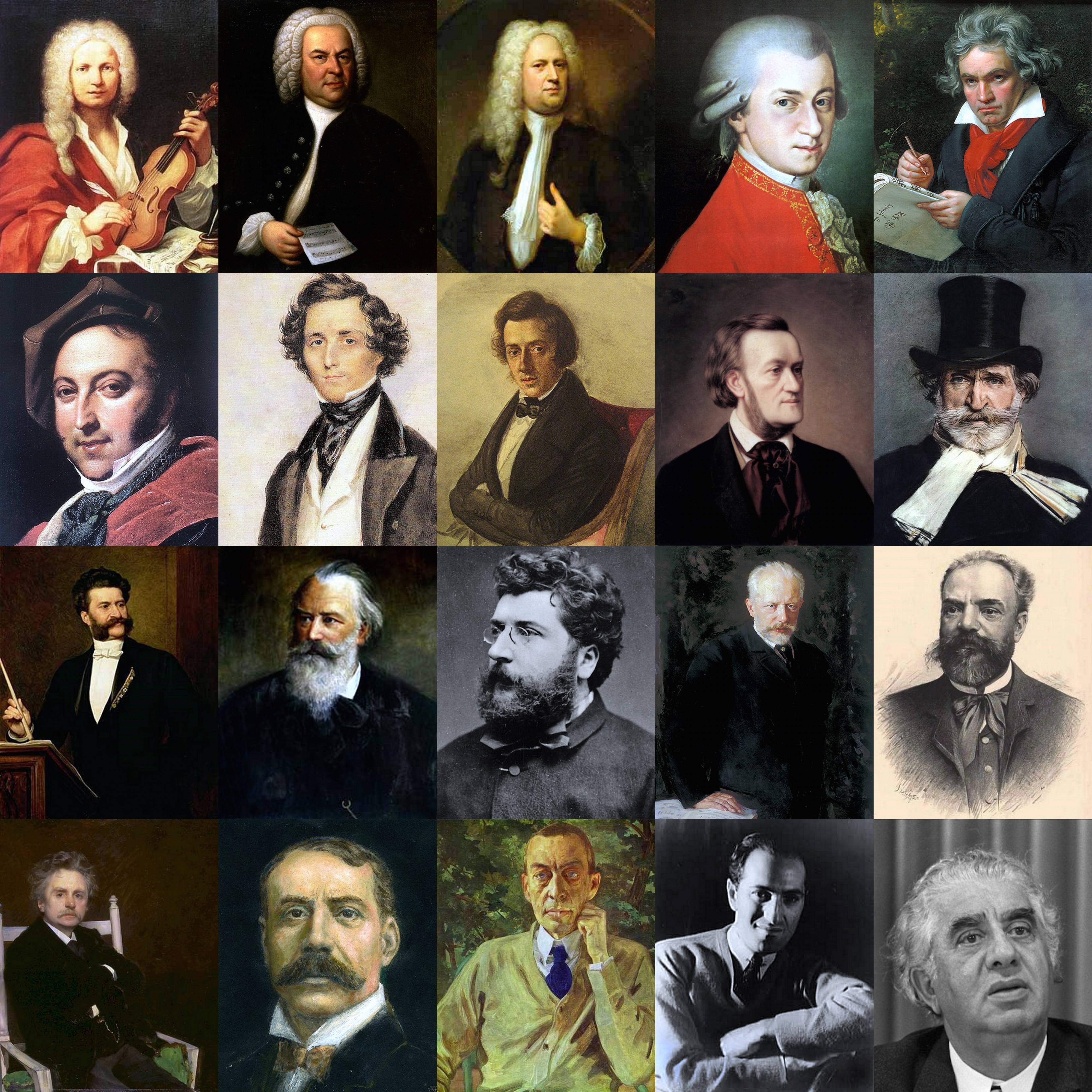 Classical music composers montage
