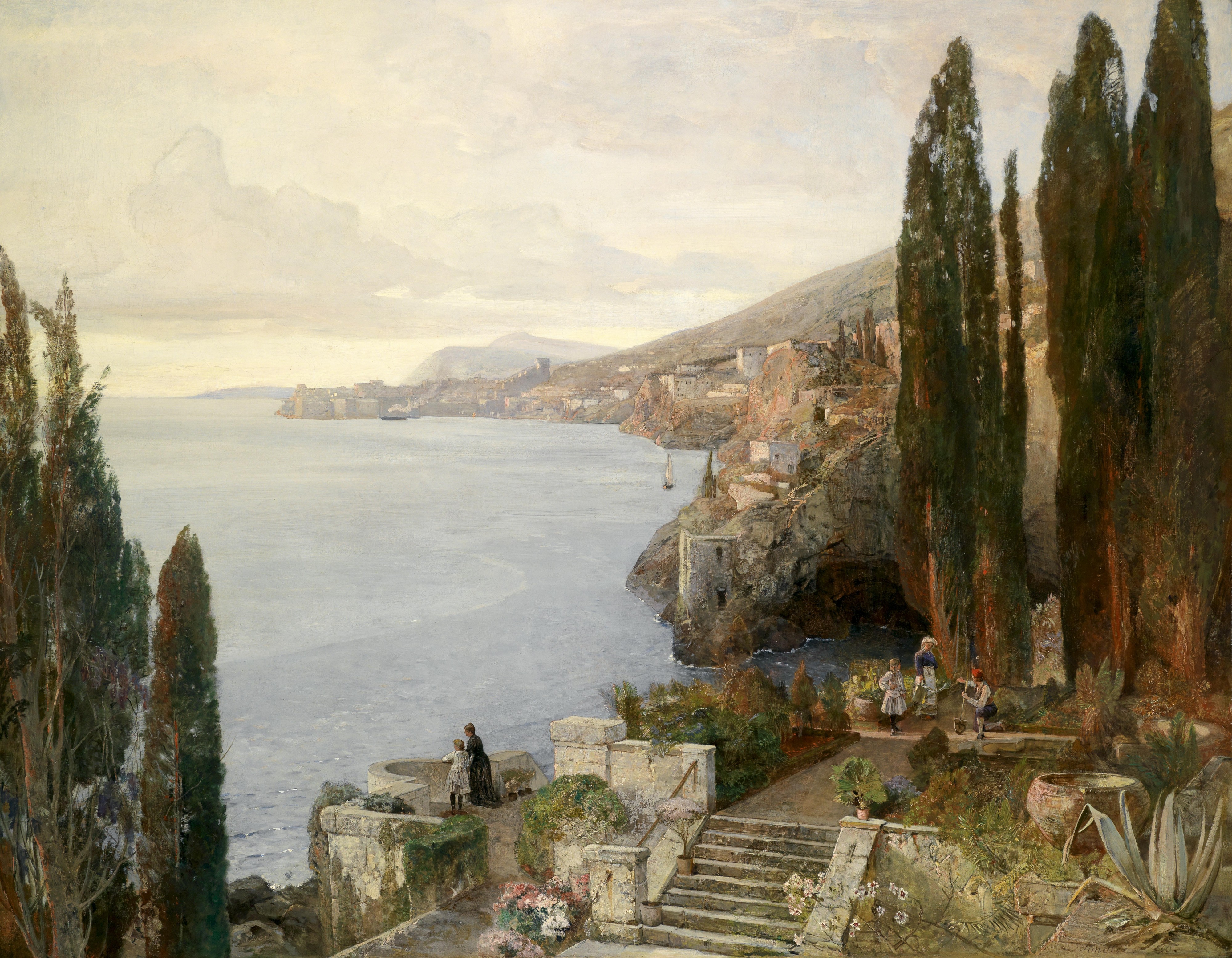 Emil Jakob Schindler Blick auf Ragusa 1890