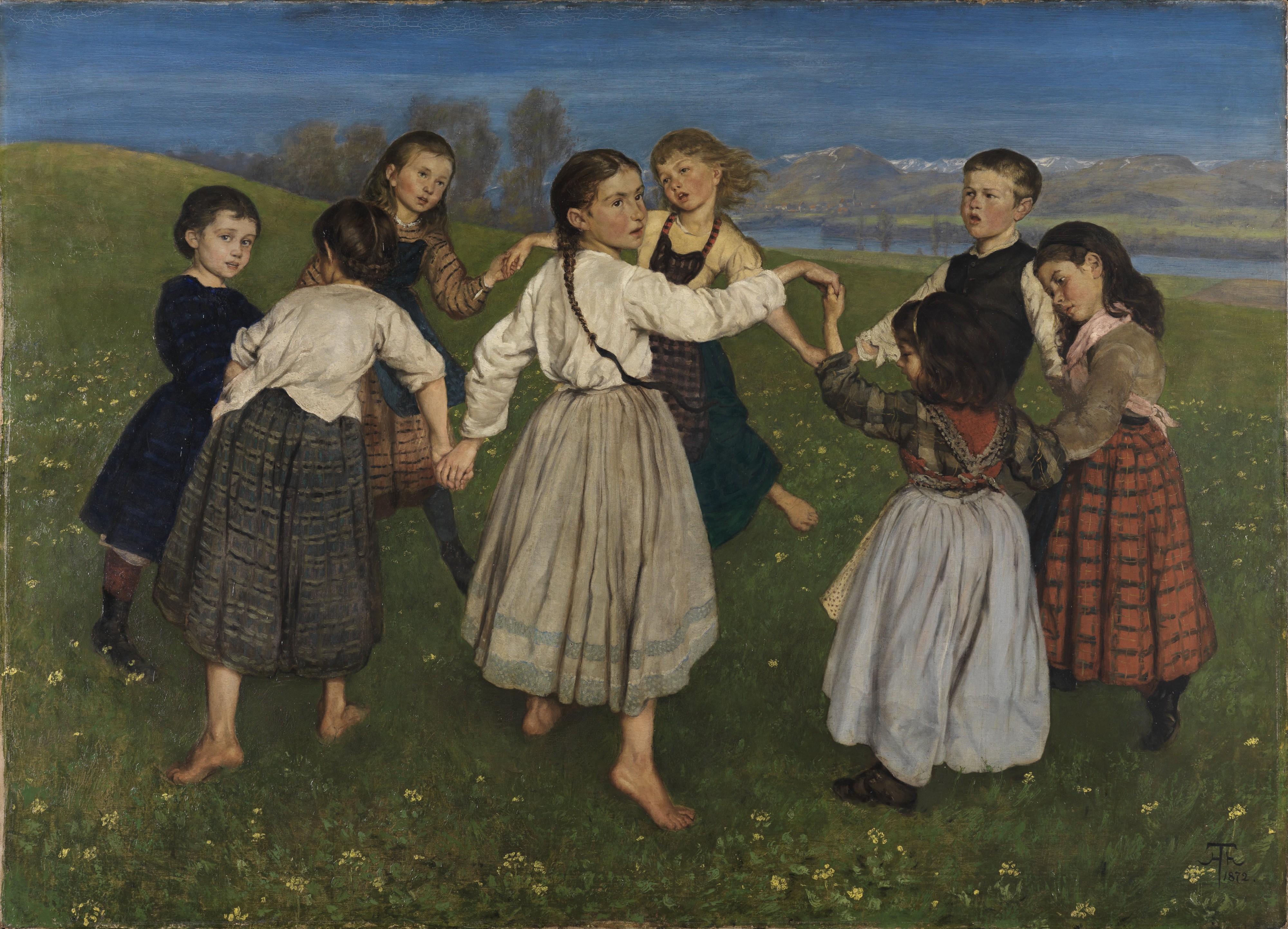 Hans Thoma - Kinderreigen (1872)