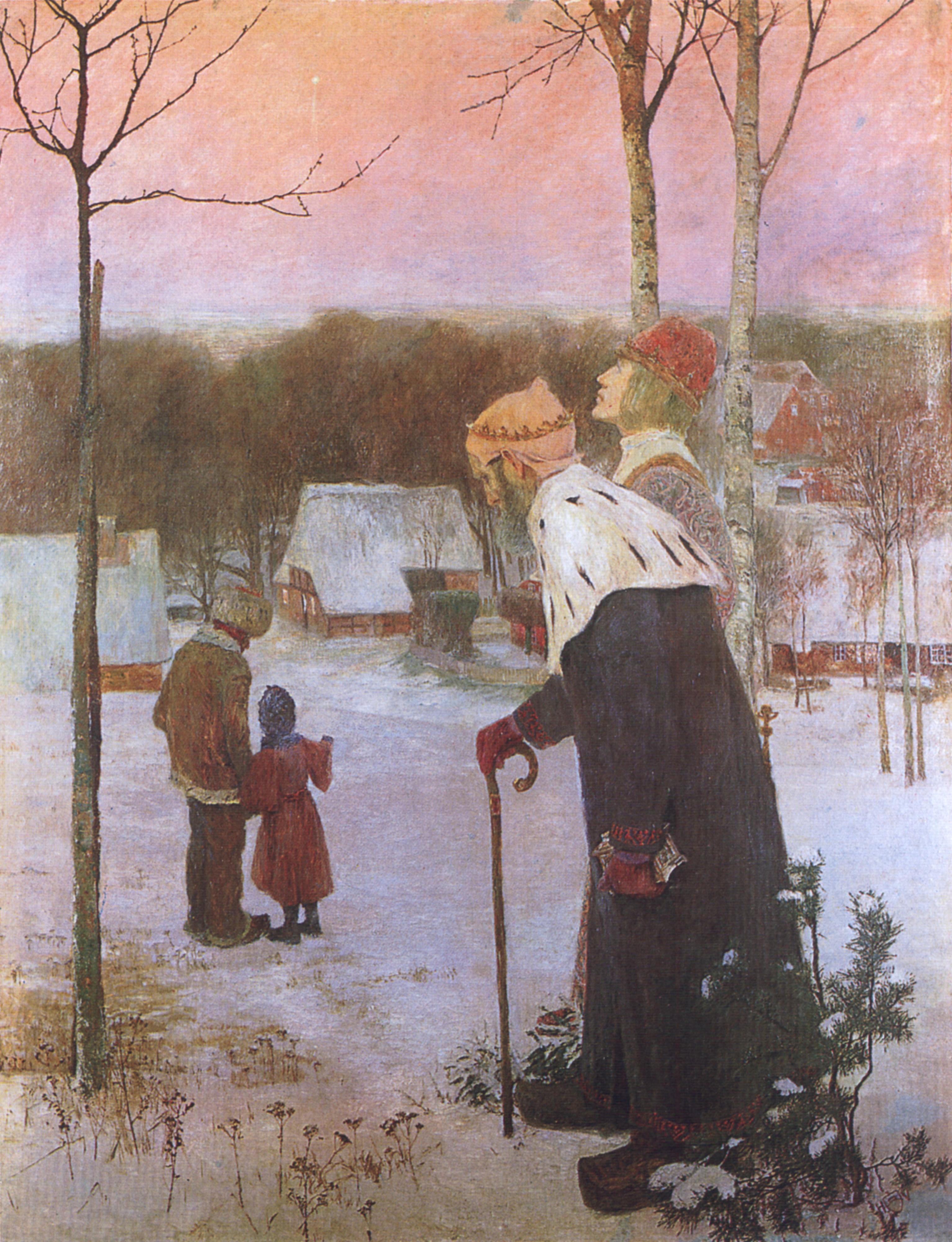 Heinrich Vogeler Wintermärchen (Die Heiligen Drei Könige) 1897