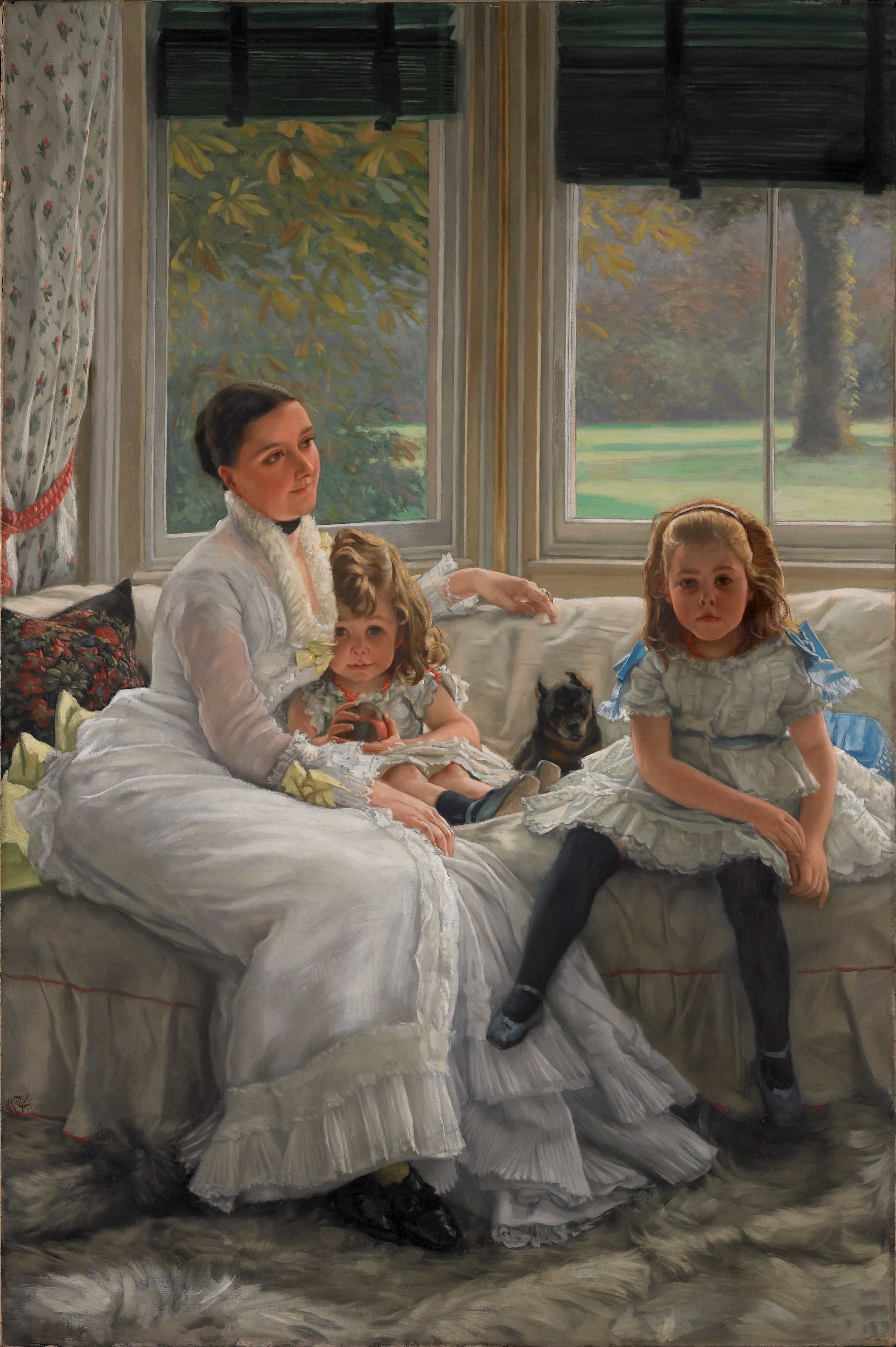 James Tissot - Portrait of Mrs Catherine Smith Gill and Two of her Children - Google Art Project