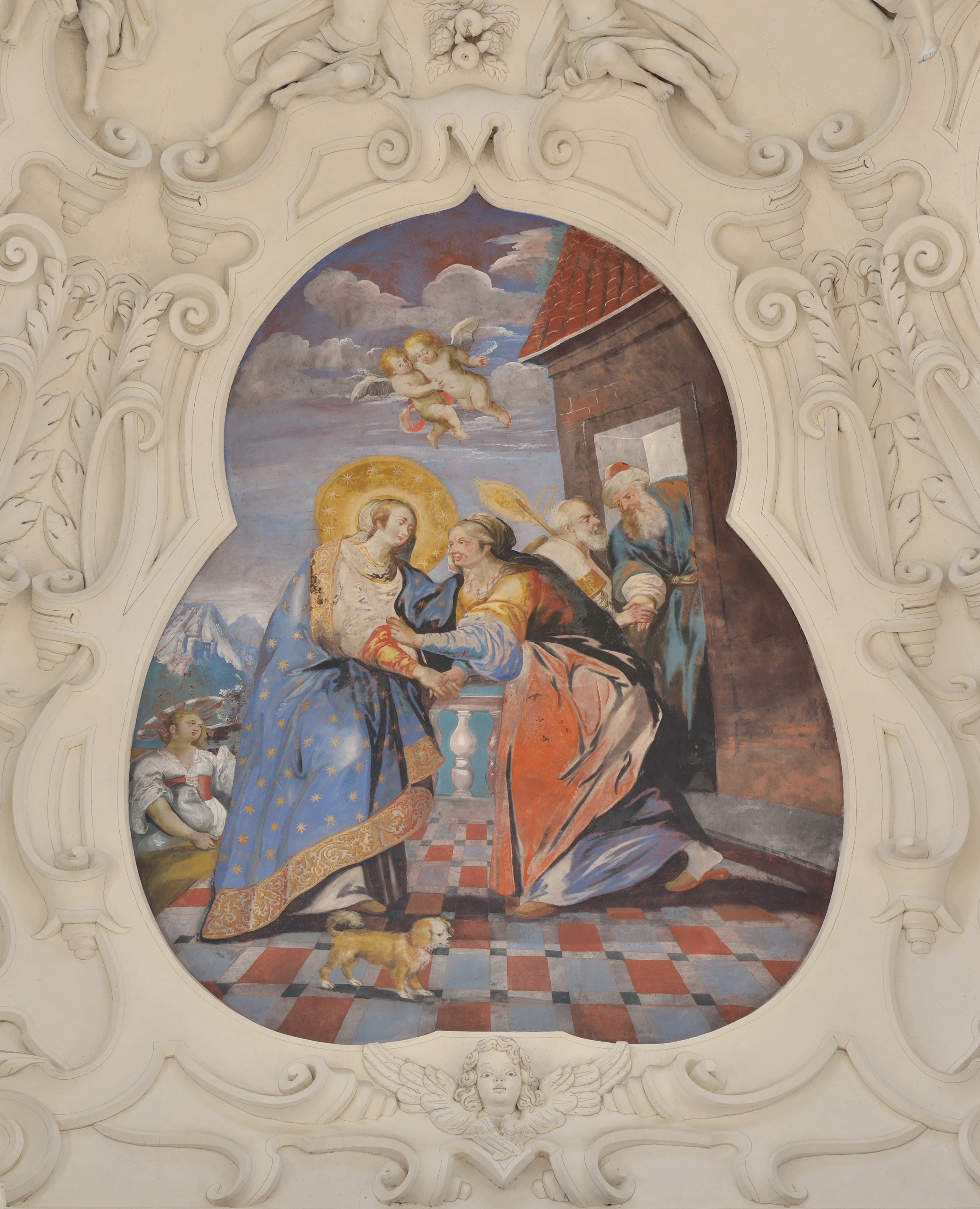 Liebfrauenkirche Fresko Mariä Heimsuchung Stephan Kessler 