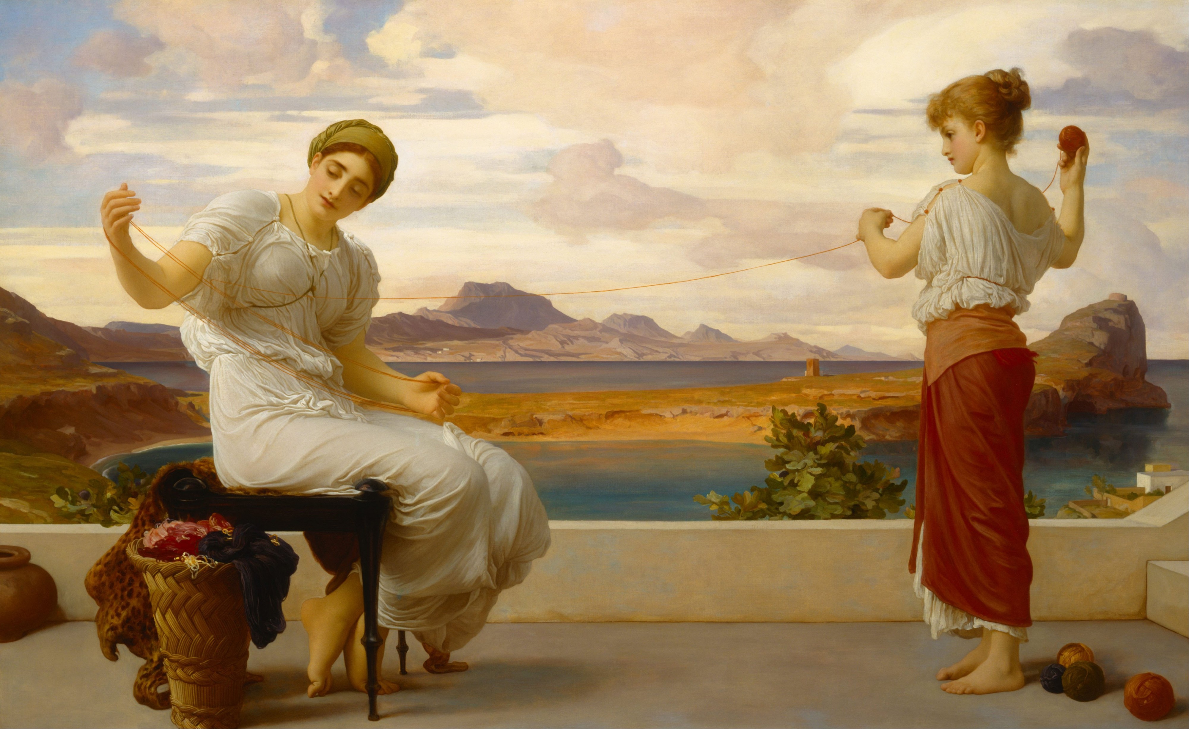 Lord Frederic Leighton - Winding the skein - Google Art Project