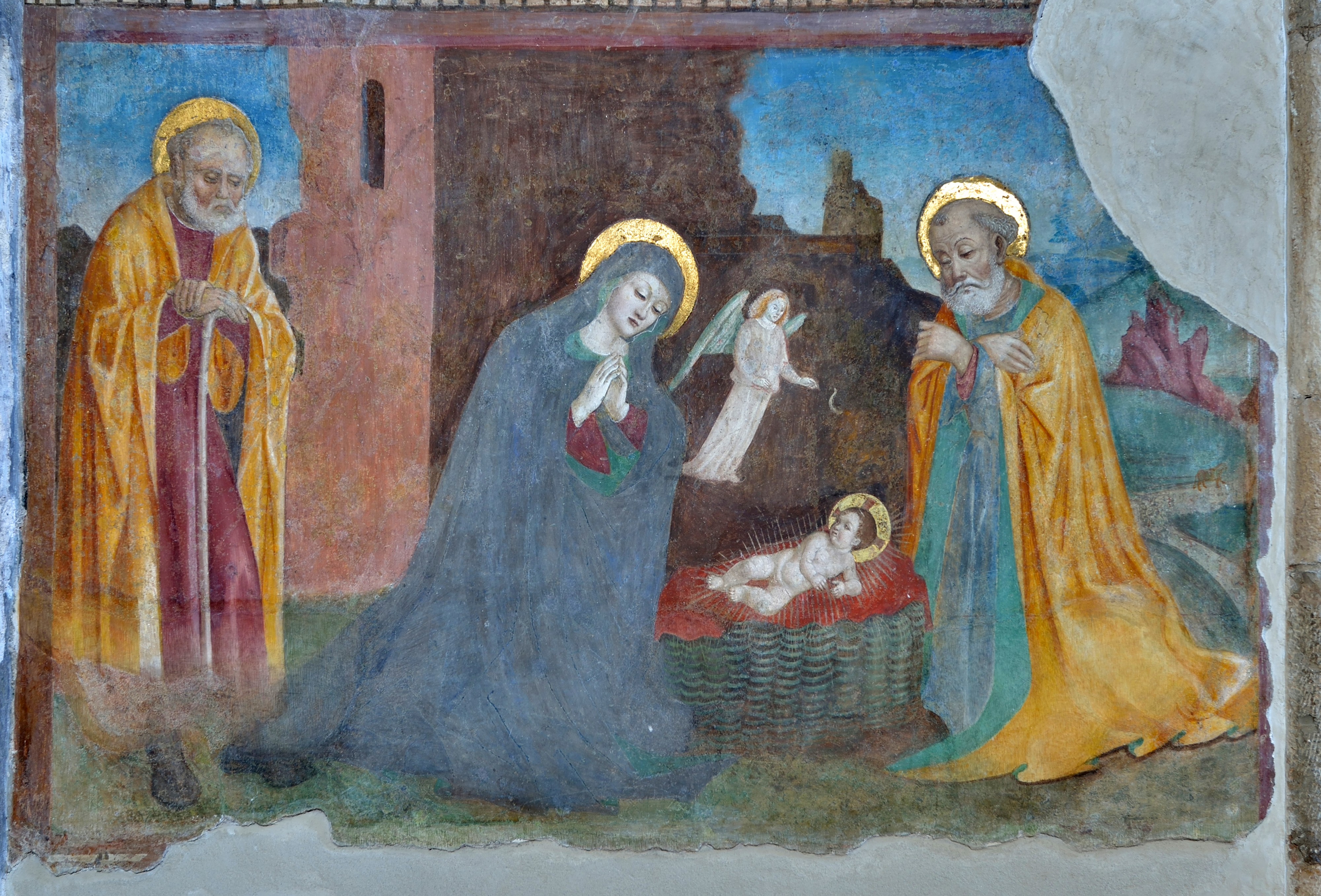 Nativity fresco Santo Corpo di Cristo Brescia cropped