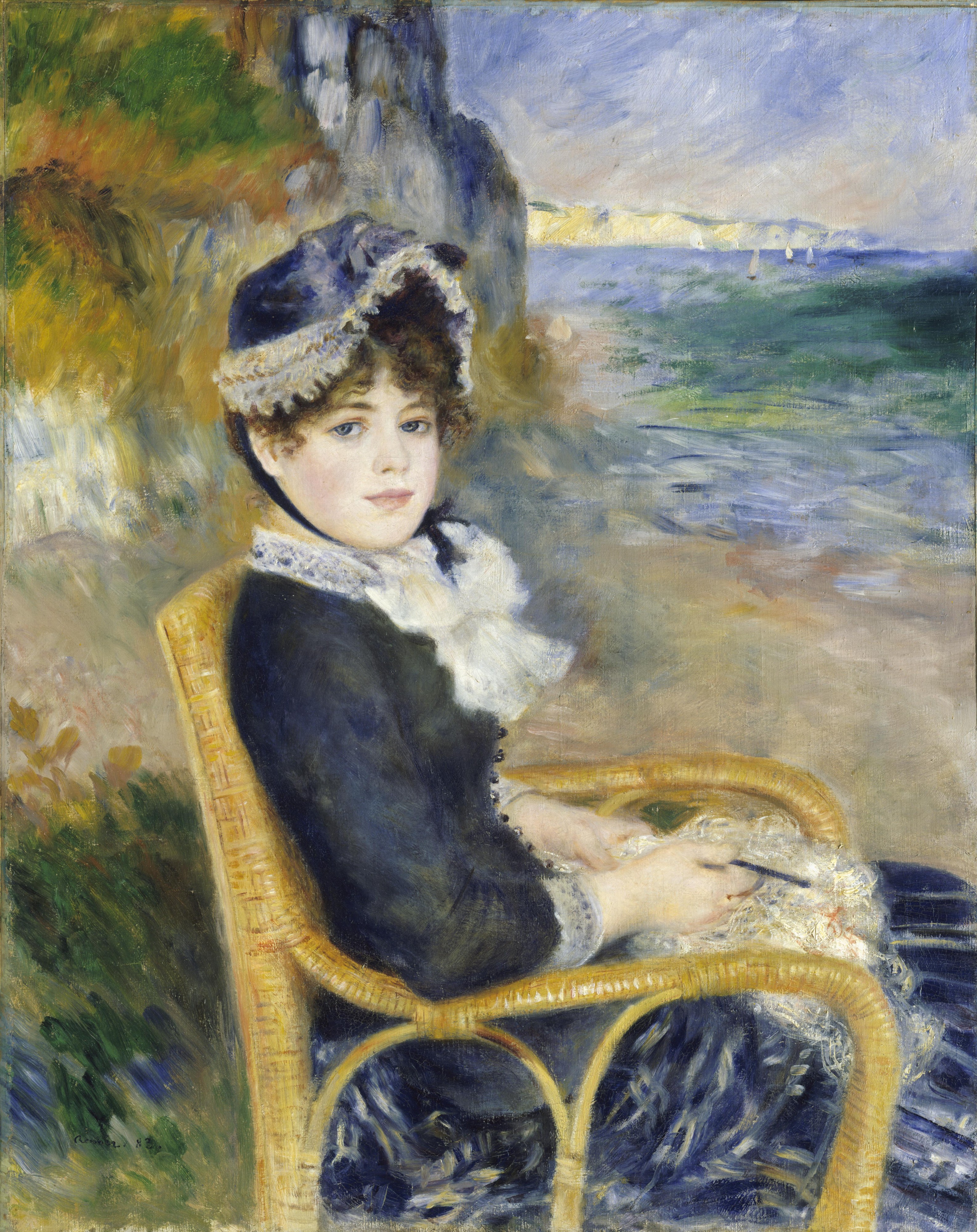 Pierre-Auguste Renoir - Femme assise au bord de la mer