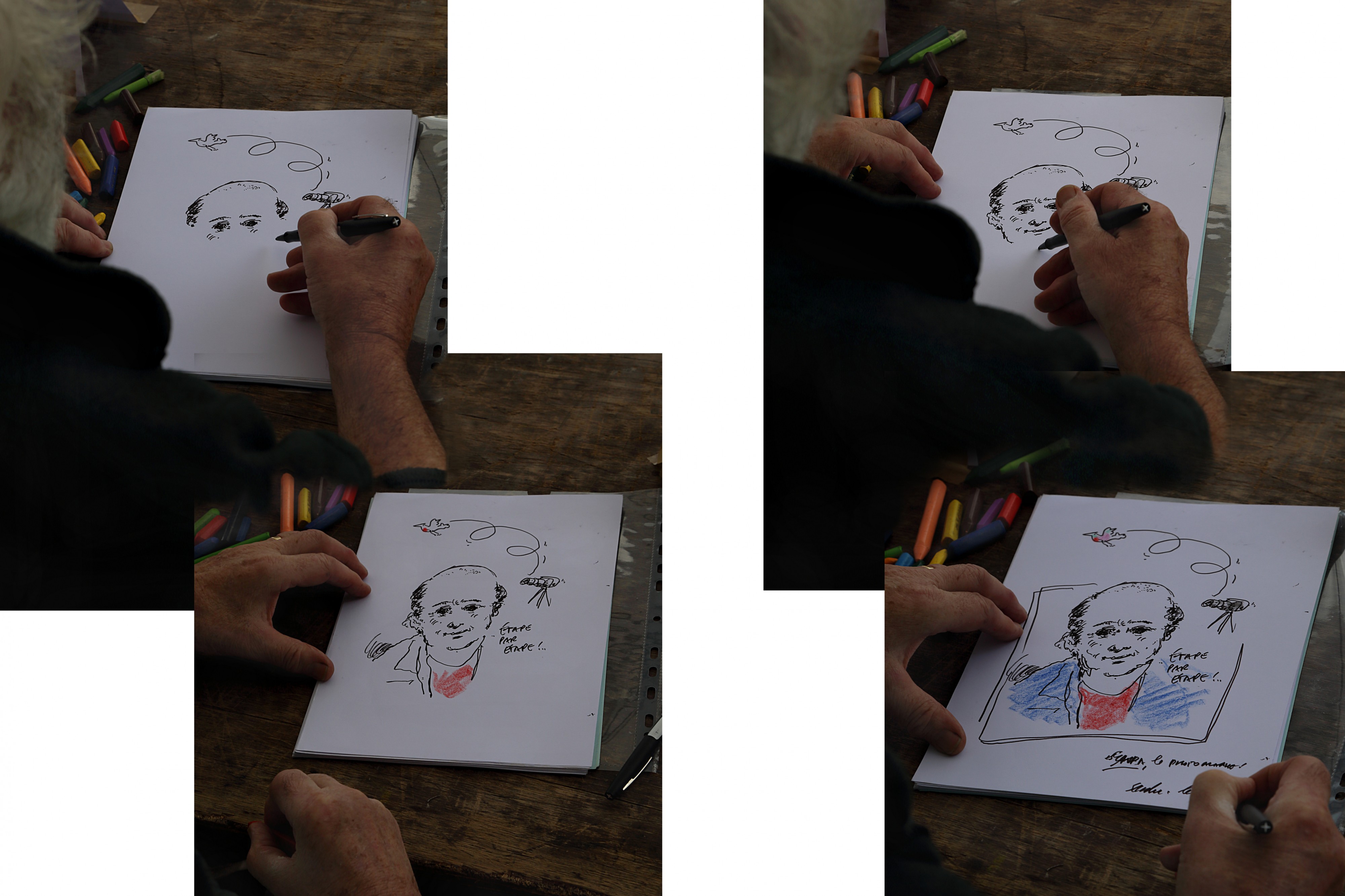 Portrait in four steps J1